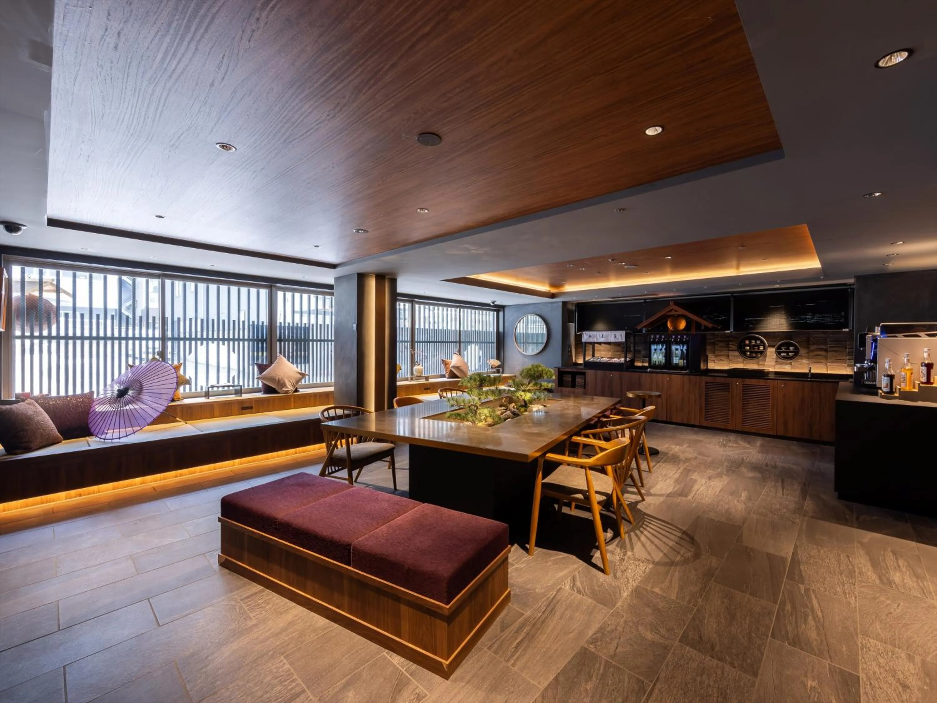 Communal lounge/ TV room in HANARE by Tokyu Stay Kyoto Sanjo