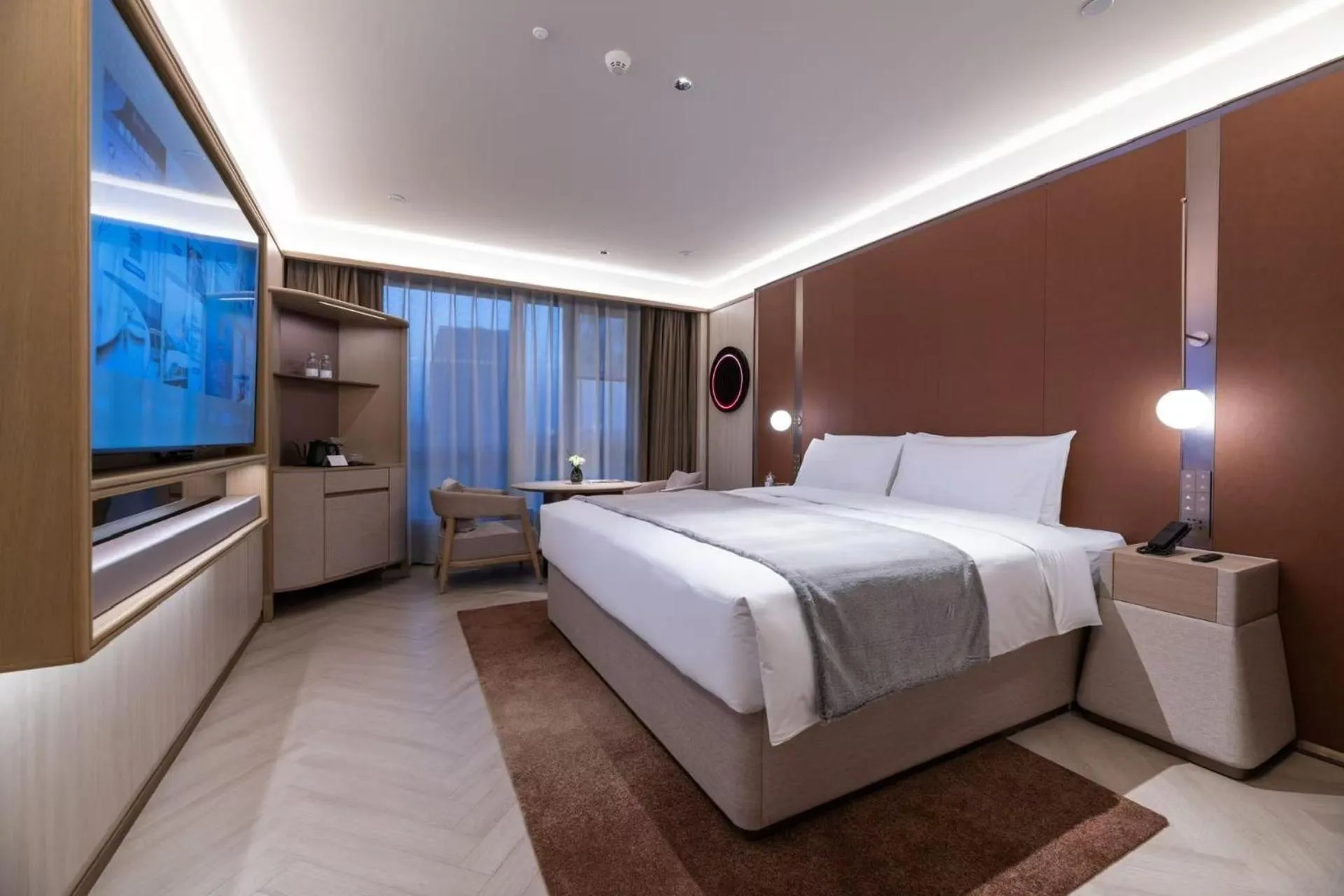 Bed in Crystal Orange Hotel Shanghai Chongming Nanmen