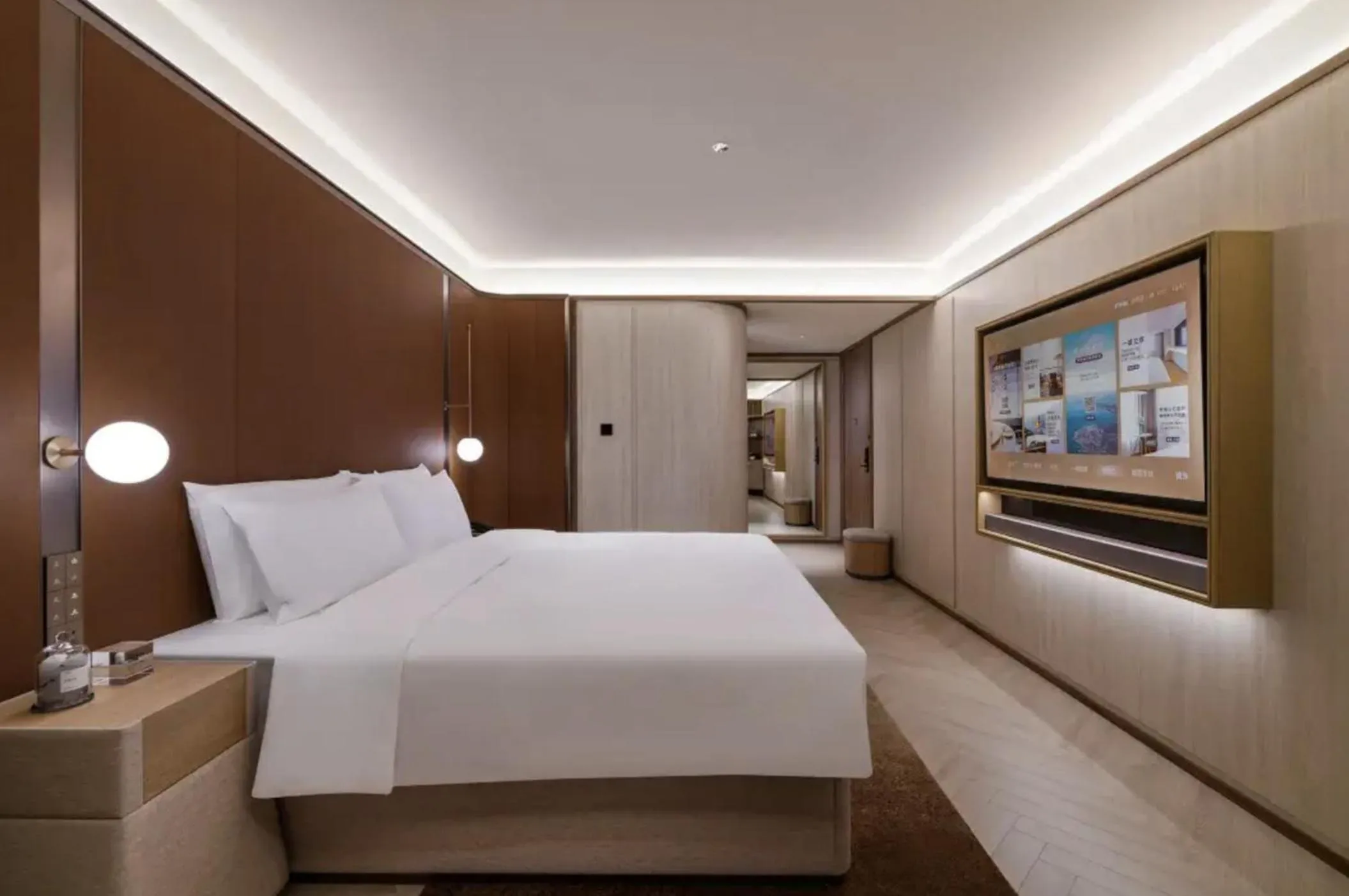 Bed in Crystal Orange Hotel Shanghai Chongming Nanmen