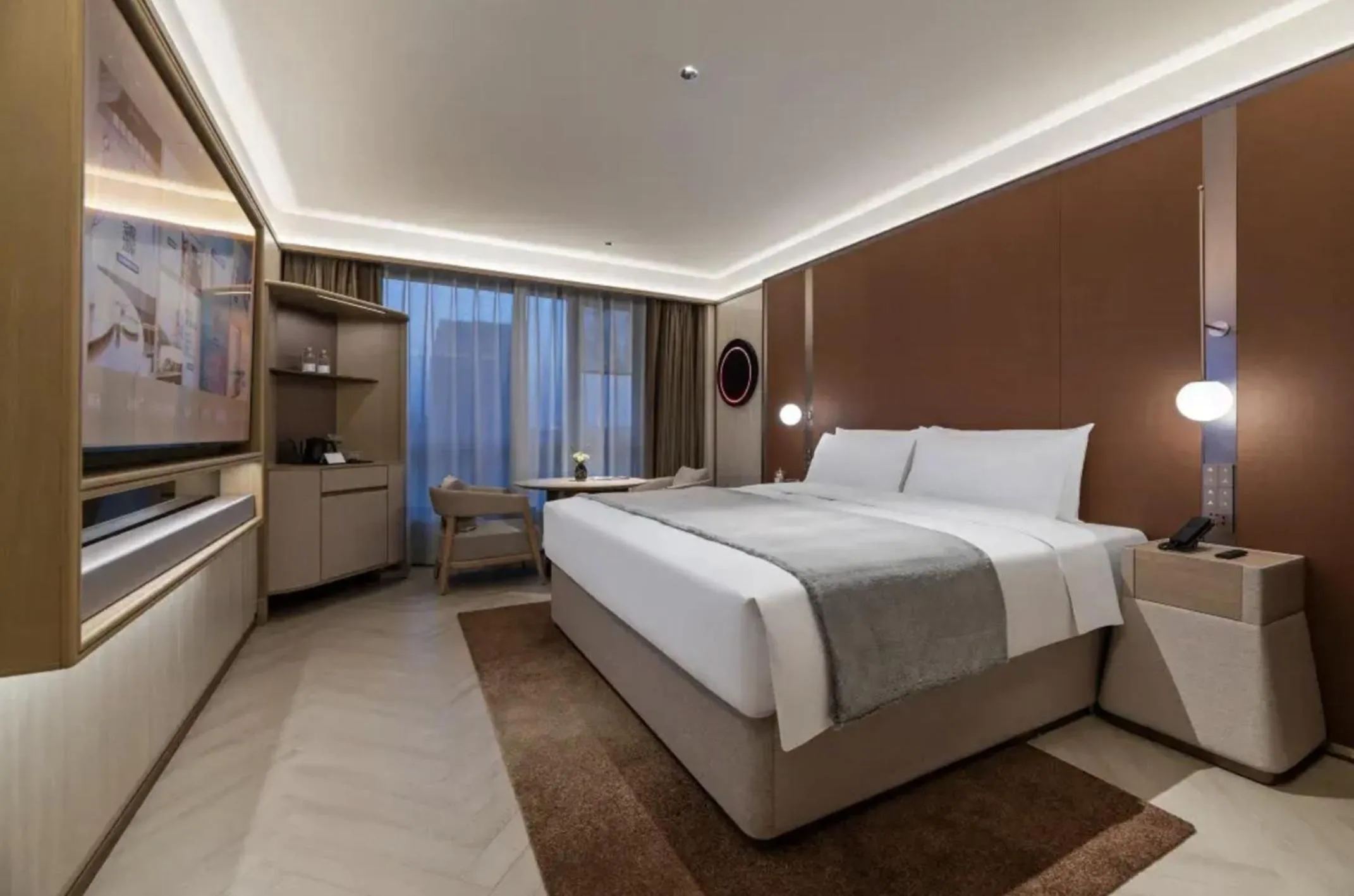 Bed in Crystal Orange Hotel Shanghai Chongming Nanmen