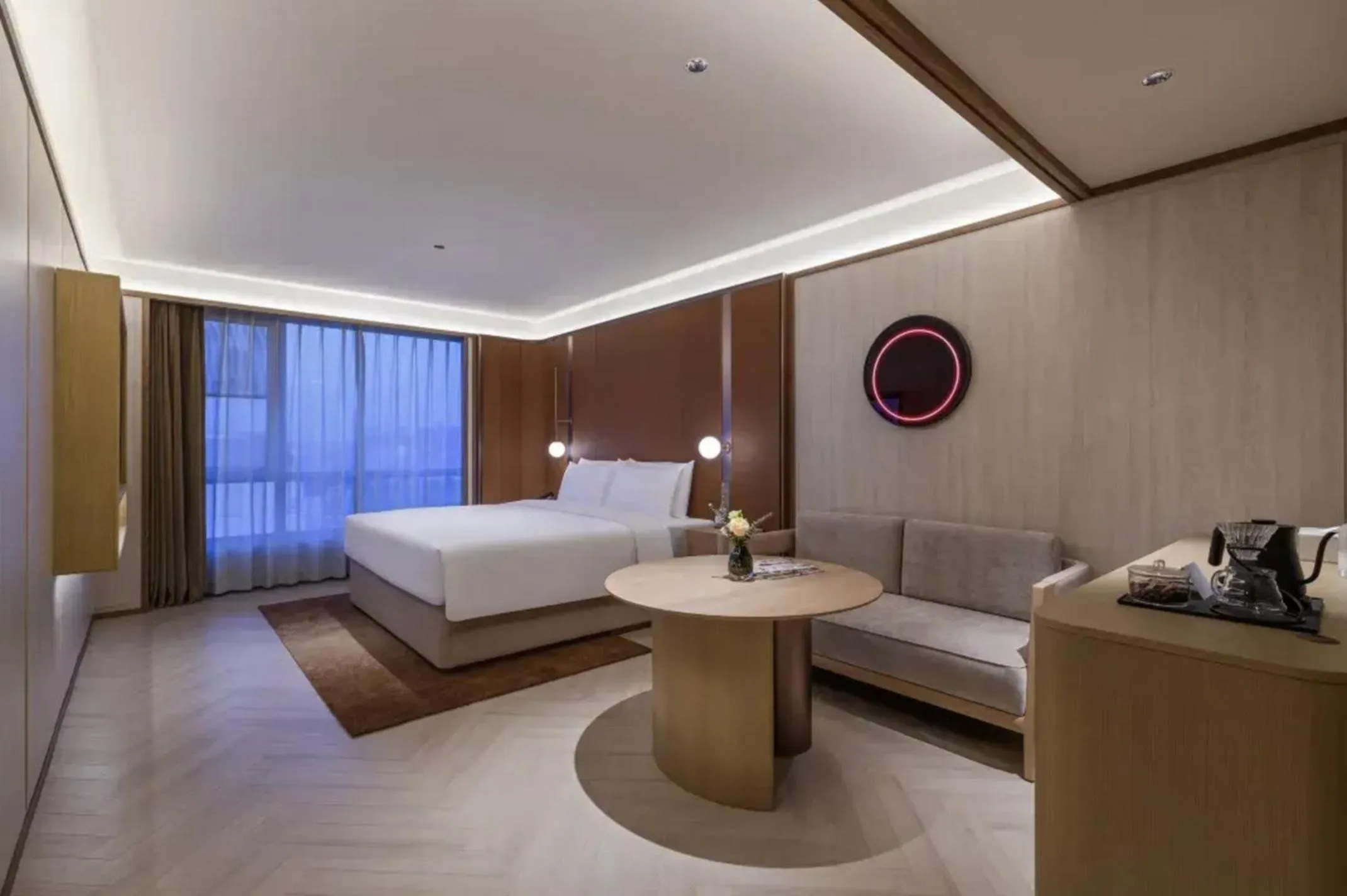 Bed in Crystal Orange Hotel Shanghai Chongming Nanmen
