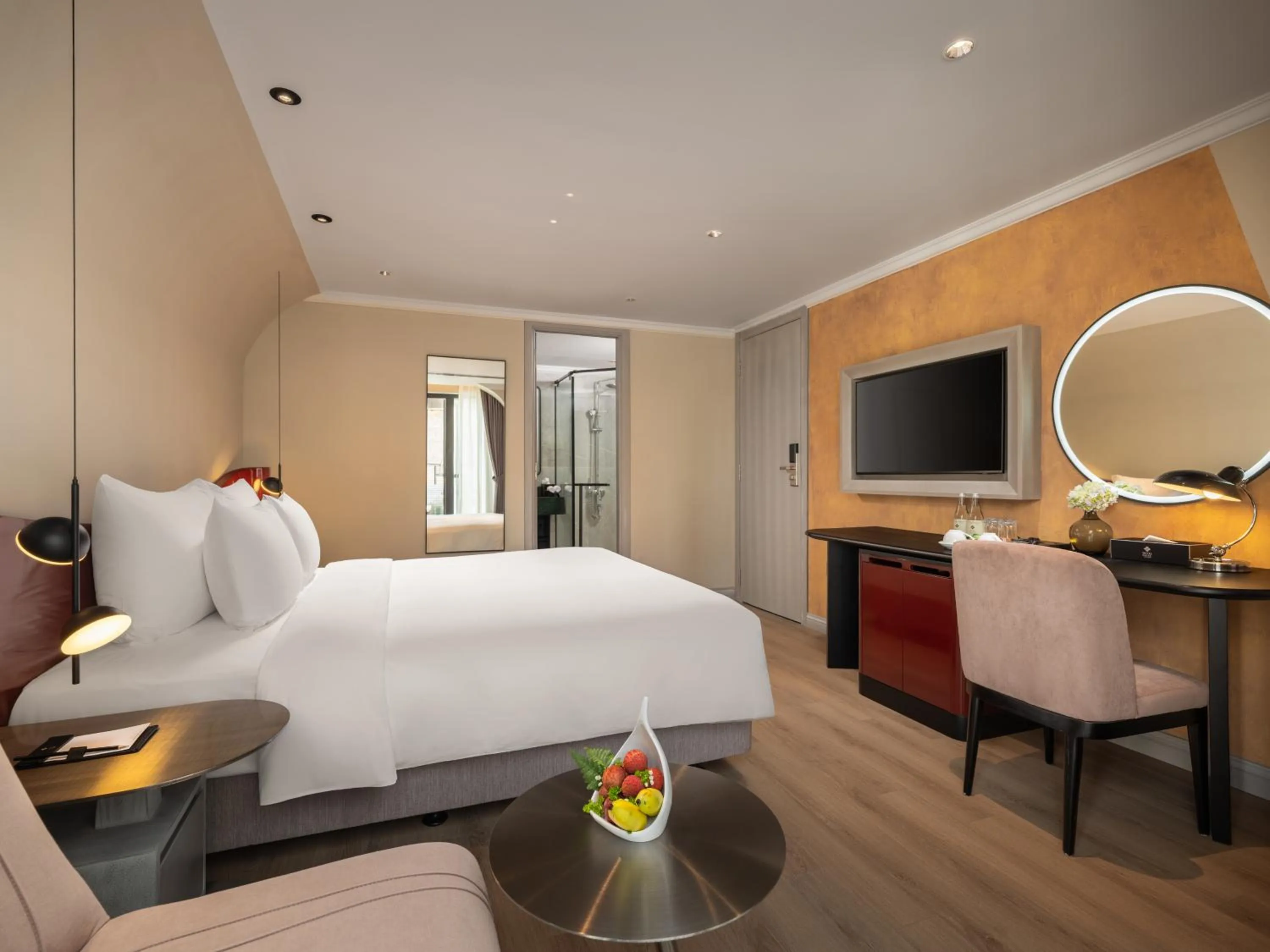 Bed in GRAND HOTEL du LAC Boutique Saigon