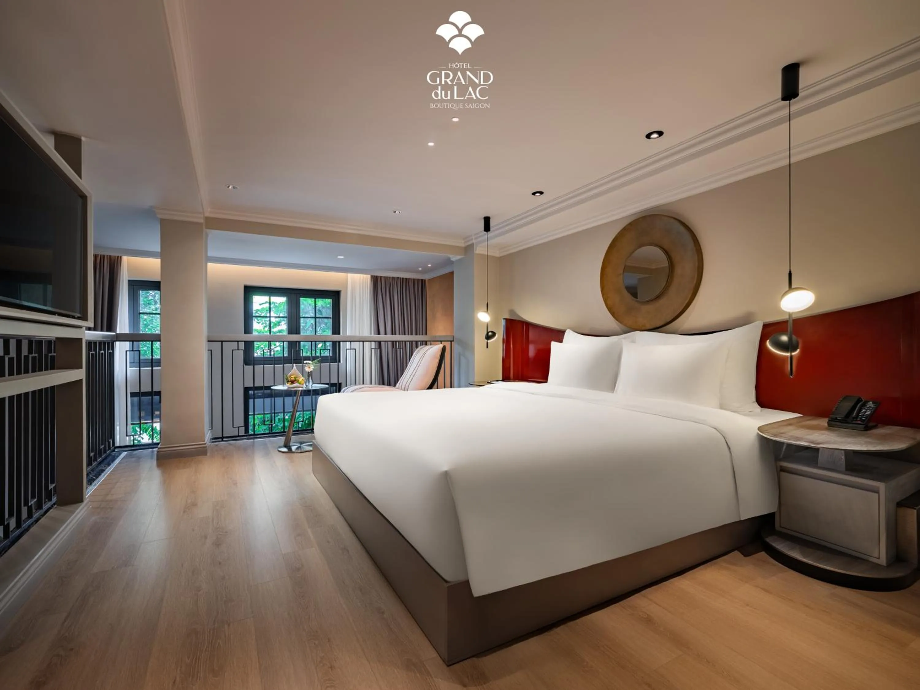 Bed in GRAND HOTEL du LAC Boutique Saigon