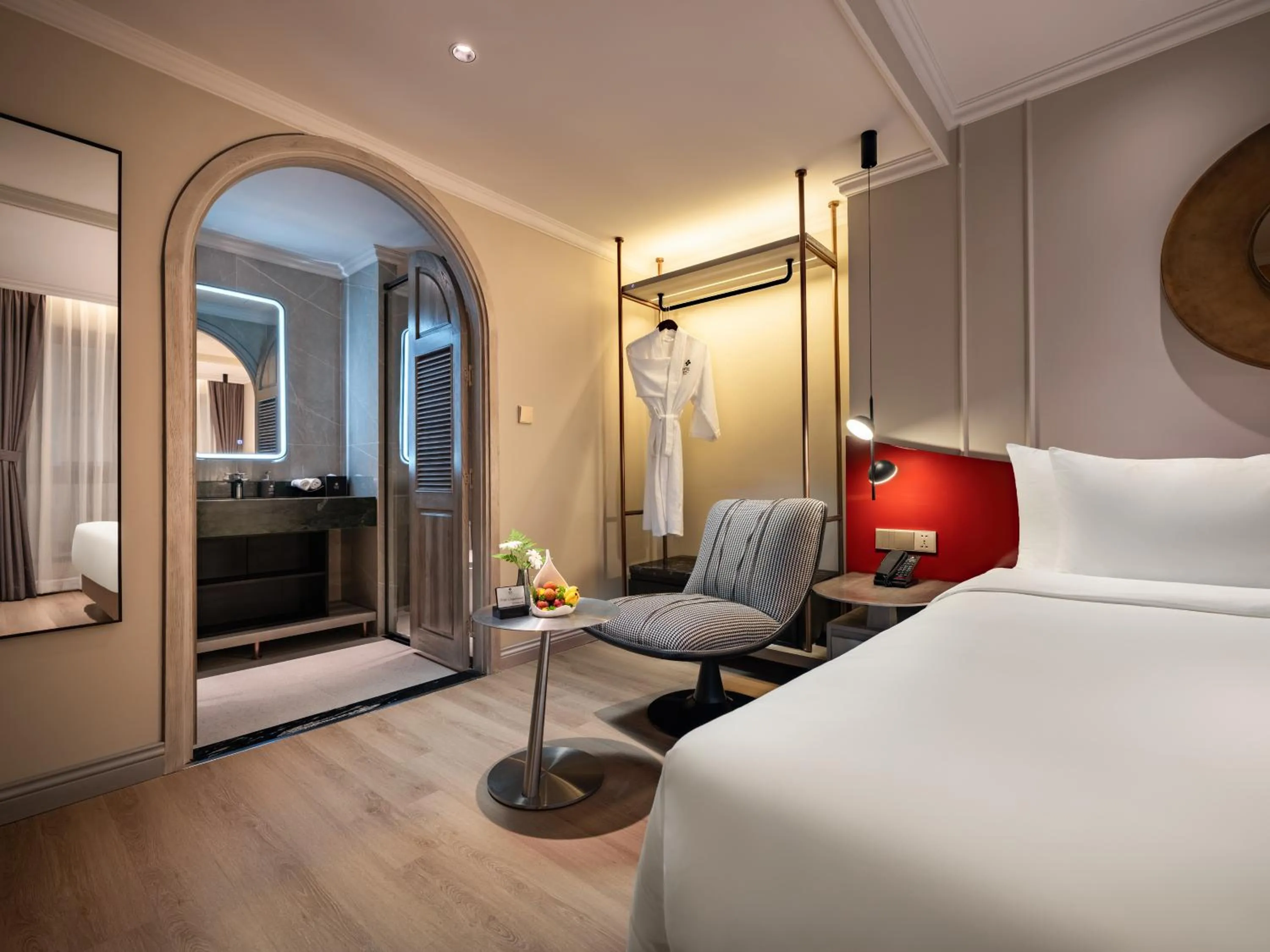 Bed in GRAND HOTEL du LAC Boutique Saigon