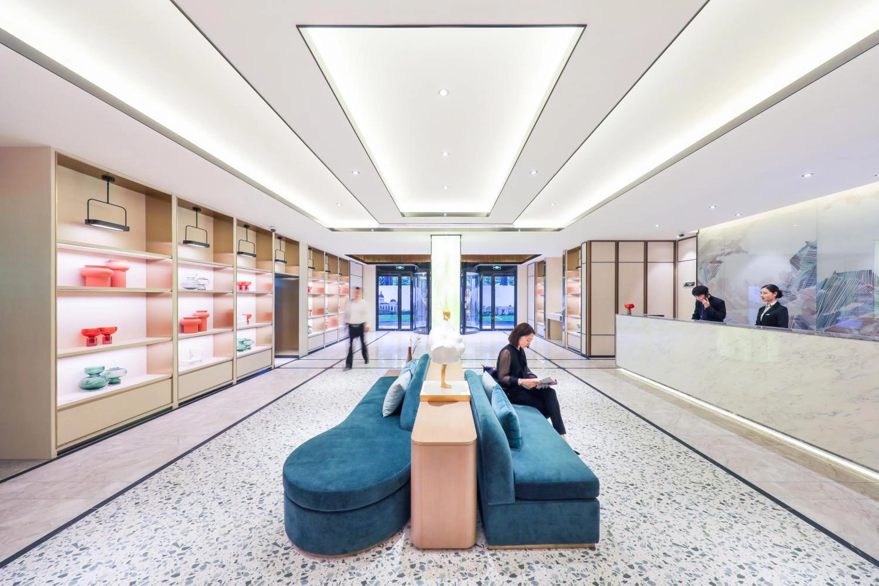Lobby or reception in Crystal Orange Hotel Shanghai Hongqiao Jinhui Road