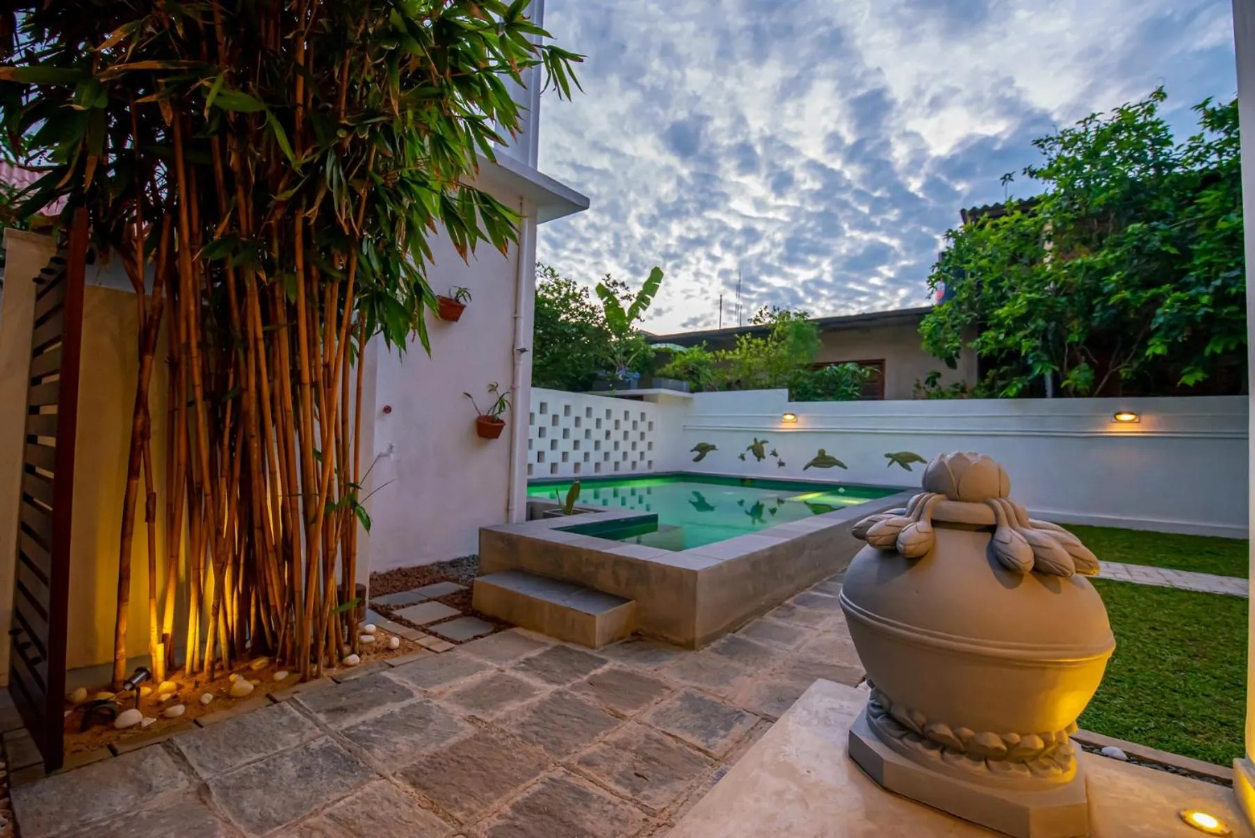 Pool view in The Residence Hikkaduwa