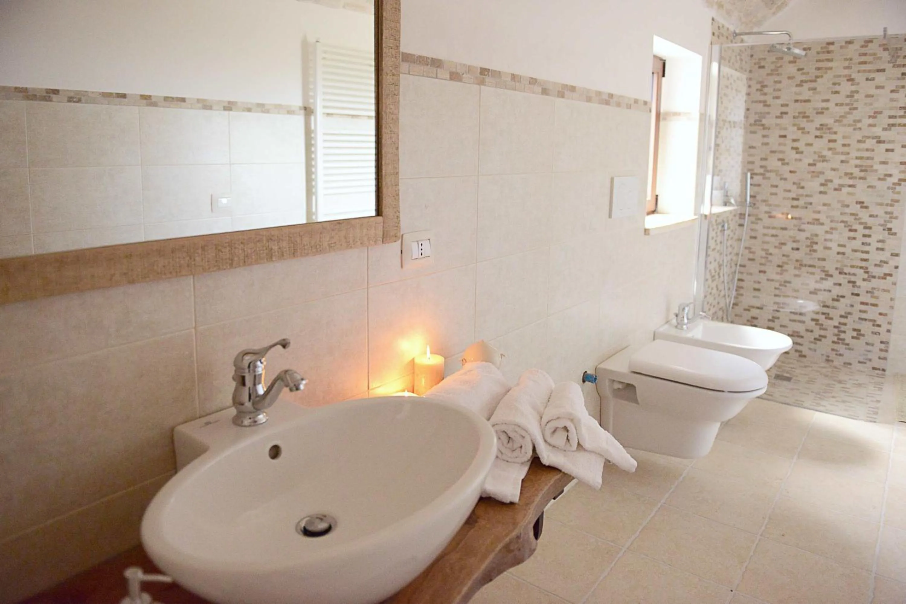 Shower in Masseria Signora