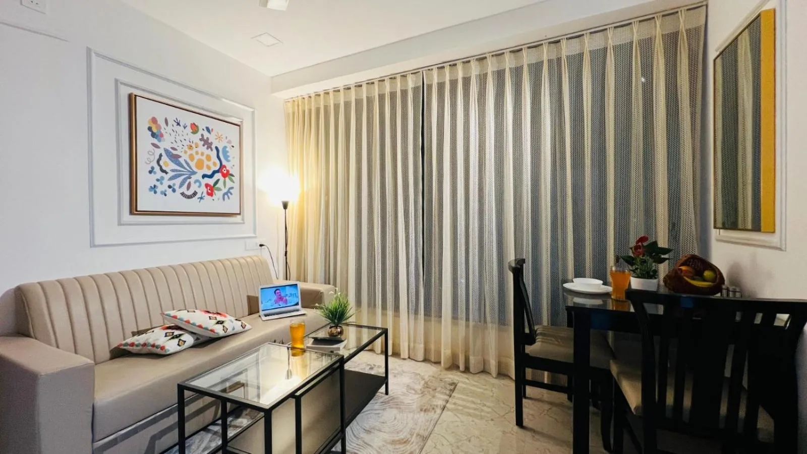 Seating area in Olive Serviced Apartments - HICC Hitex Hyderabad