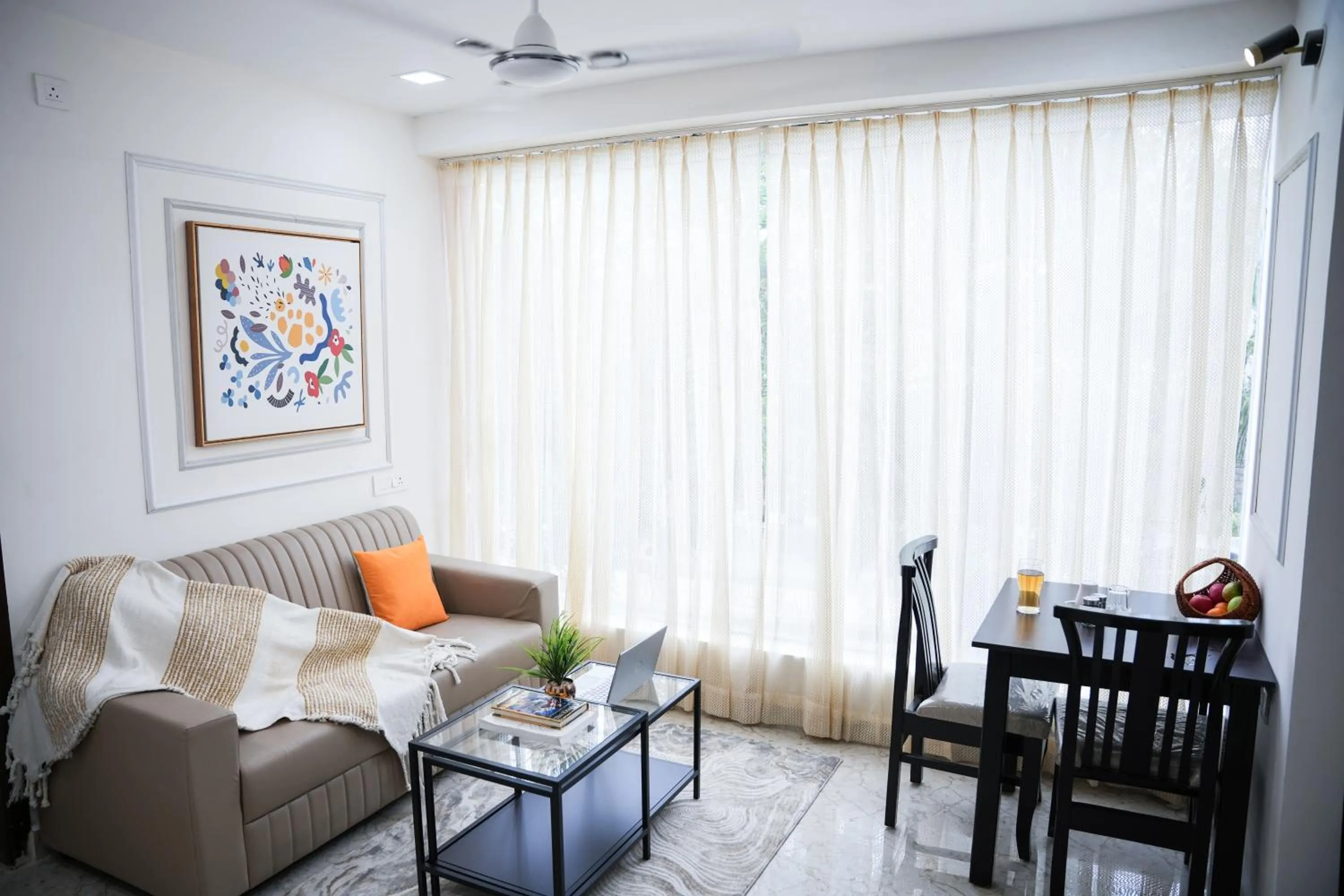 Living room in Olive Serviced Apartments - HICC Hitex Hyderabad