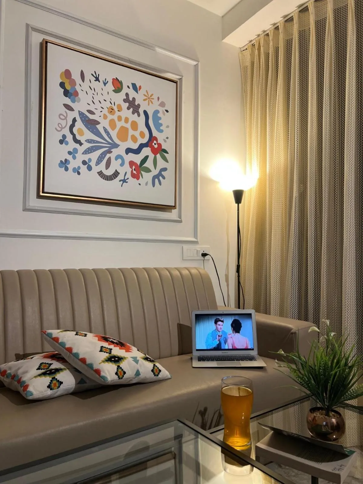 Seating area in Olive Serviced Apartments - HICC Hitex Hyderabad