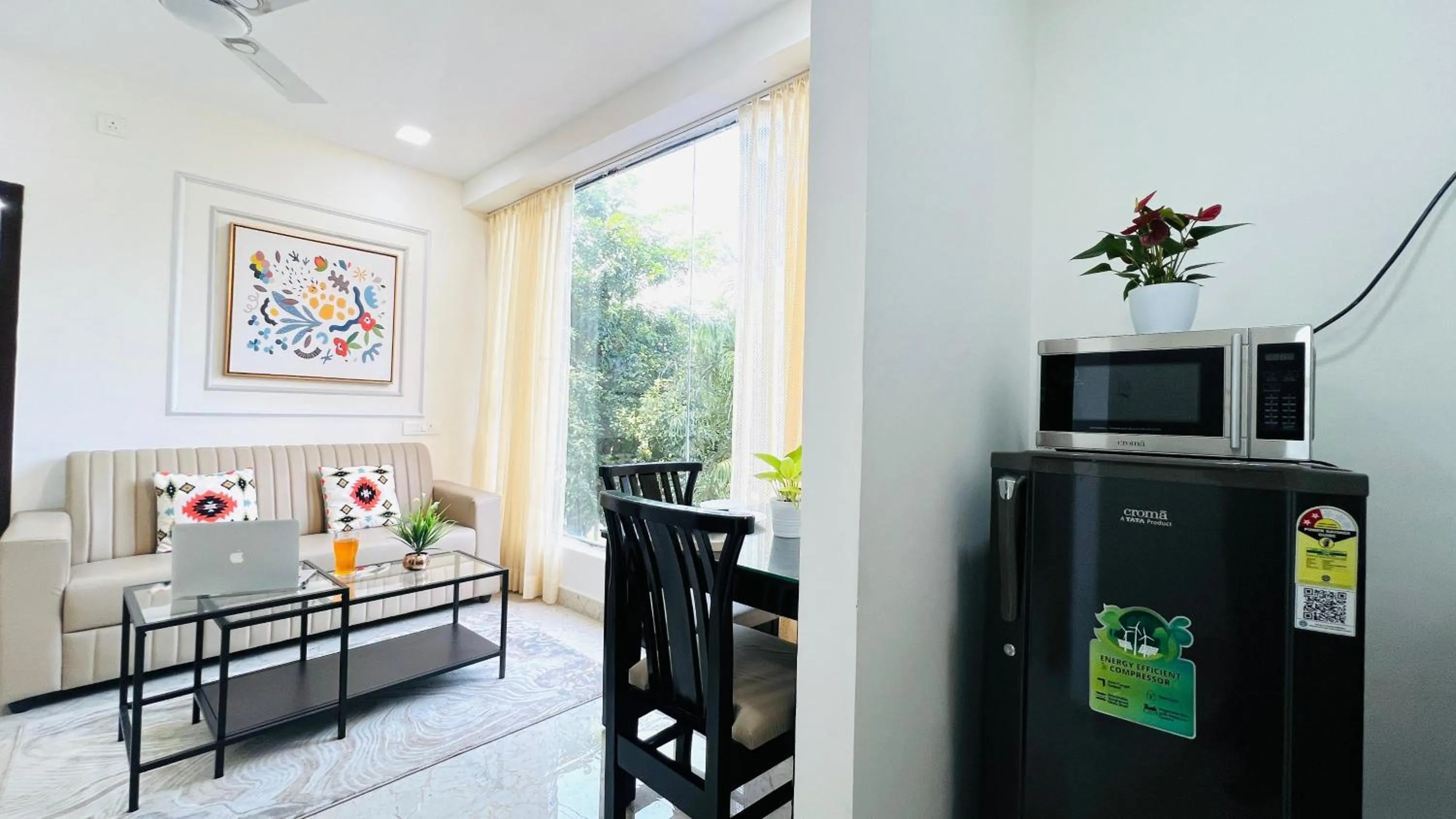 Kitchen or kitchenette in Olive Serviced Apartments - HICC Hitex Hyderabad