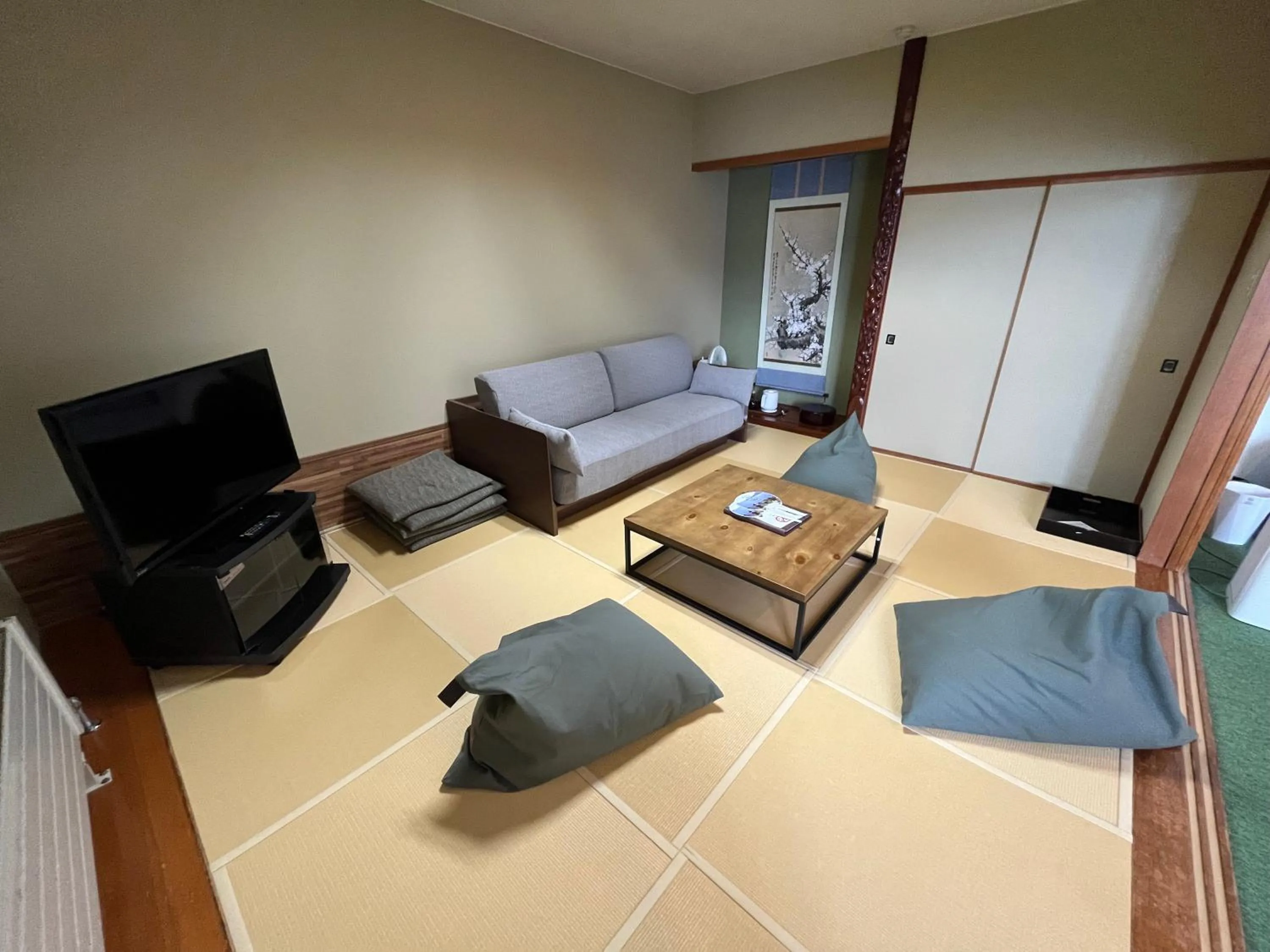 Living room in Sapporo's Secret Onsen Sanctuary Marukoma Onsen Ryokan