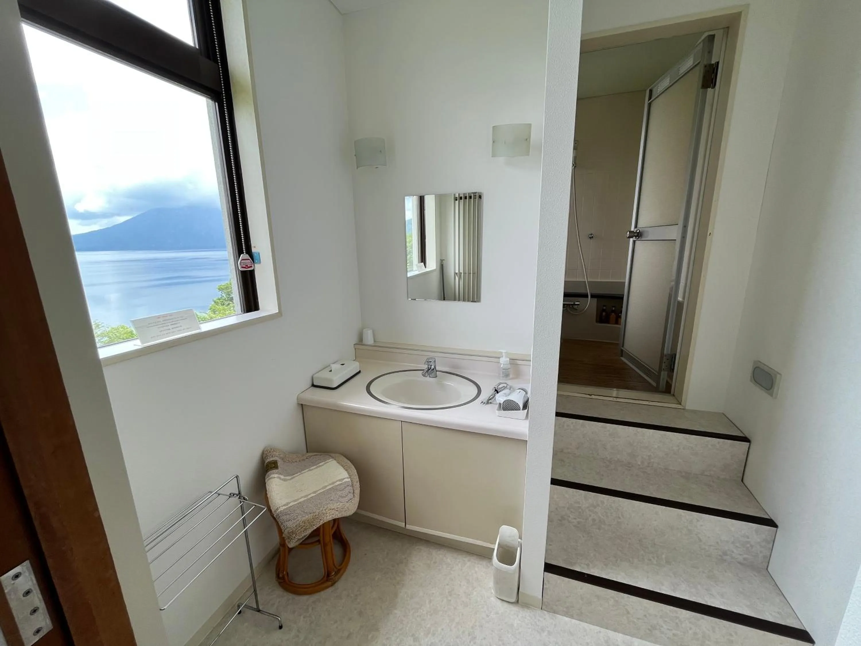 Bathroom in Sapporo's Secret Onsen Sanctuary Marukoma Onsen Ryokan