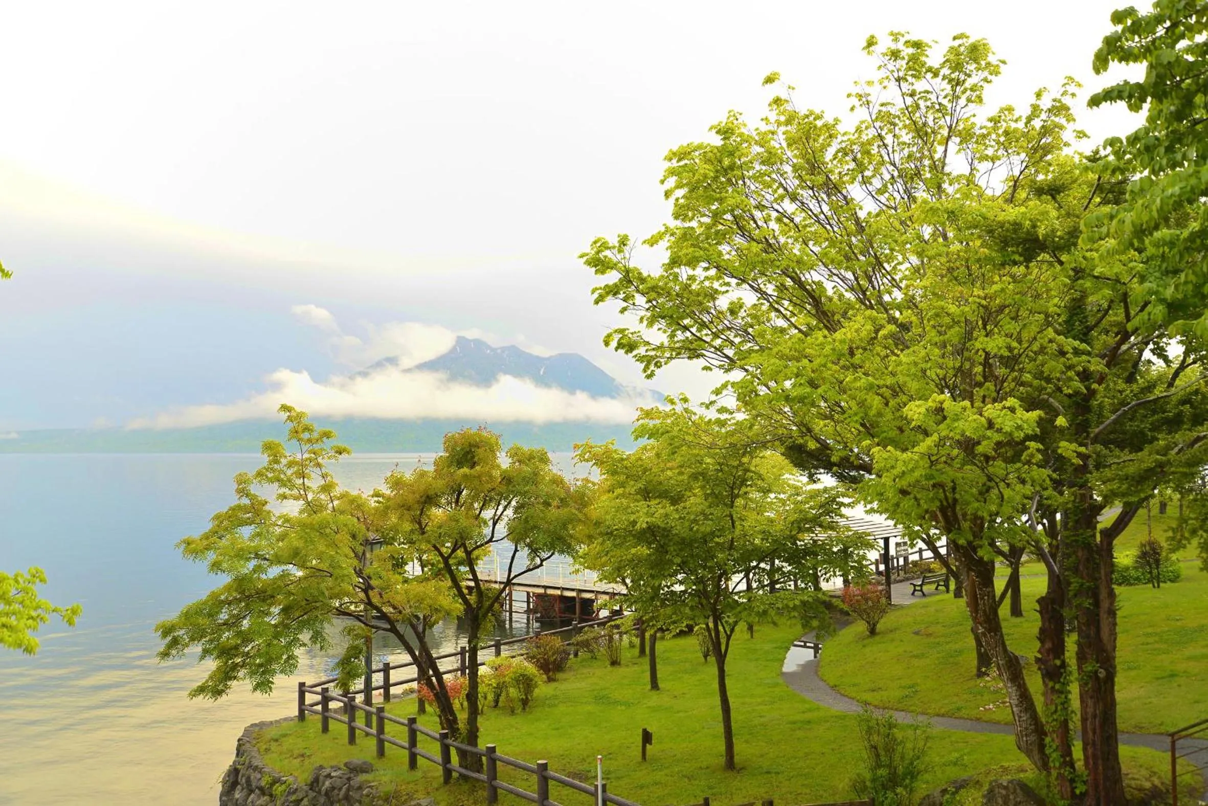 Garden in Sapporo's Secret Onsen Sanctuary Marukoma Onsen Ryokan