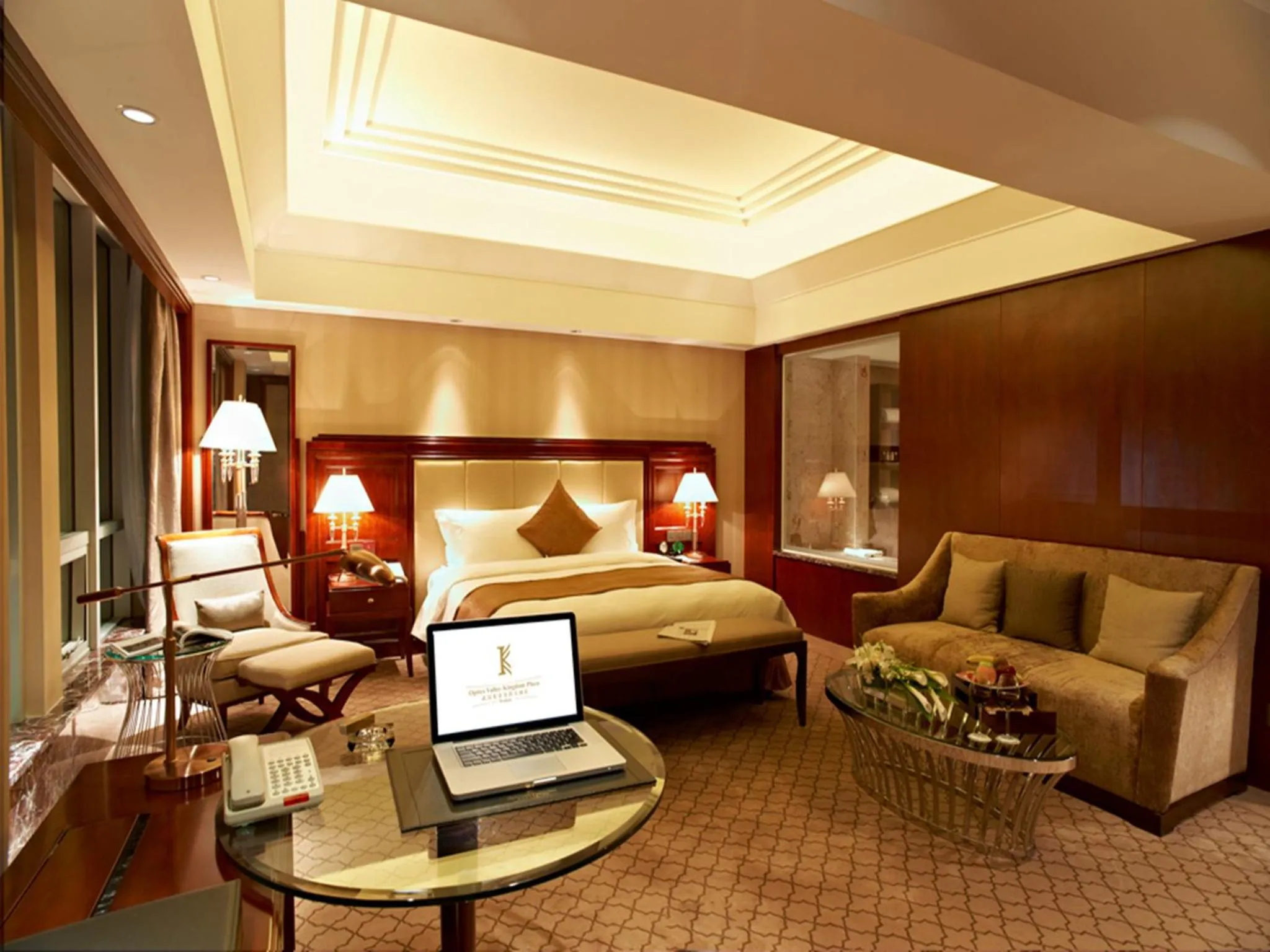 Decorative detail, Bed in Optics Valley Kingdom Plaza Wuhan