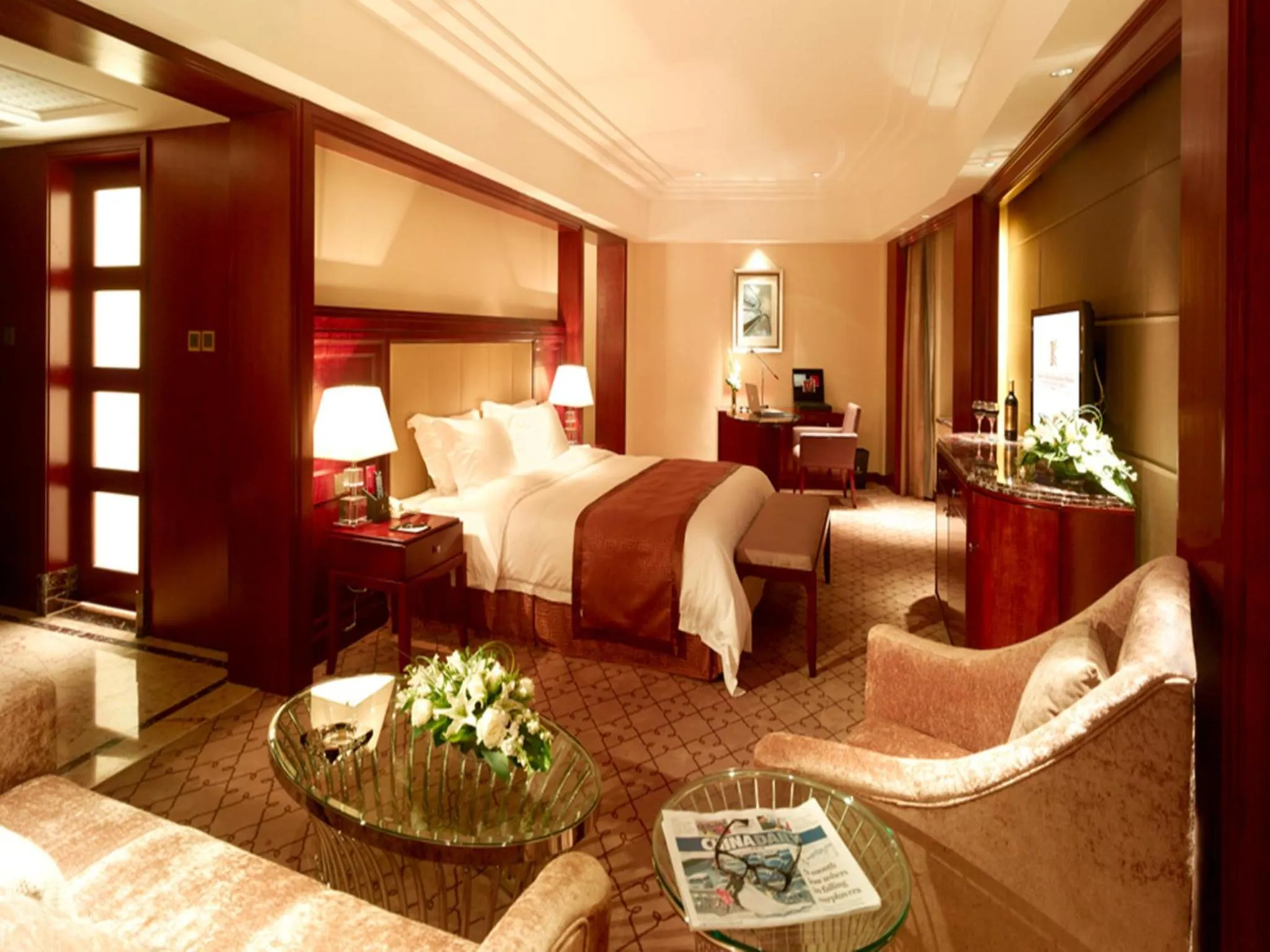 Decorative detail, Bed in Optics Valley Kingdom Plaza Wuhan