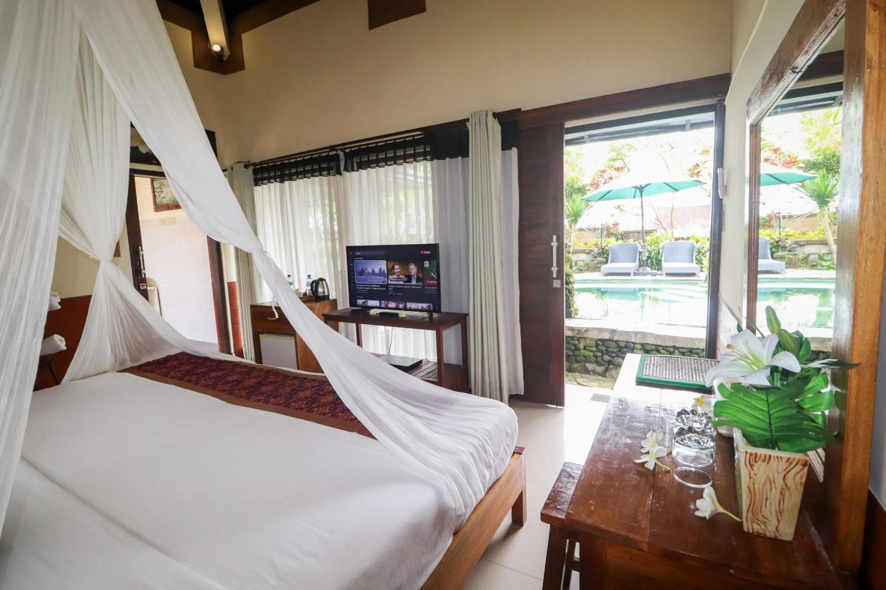 Bed in Villa JJ and Spa Ubud