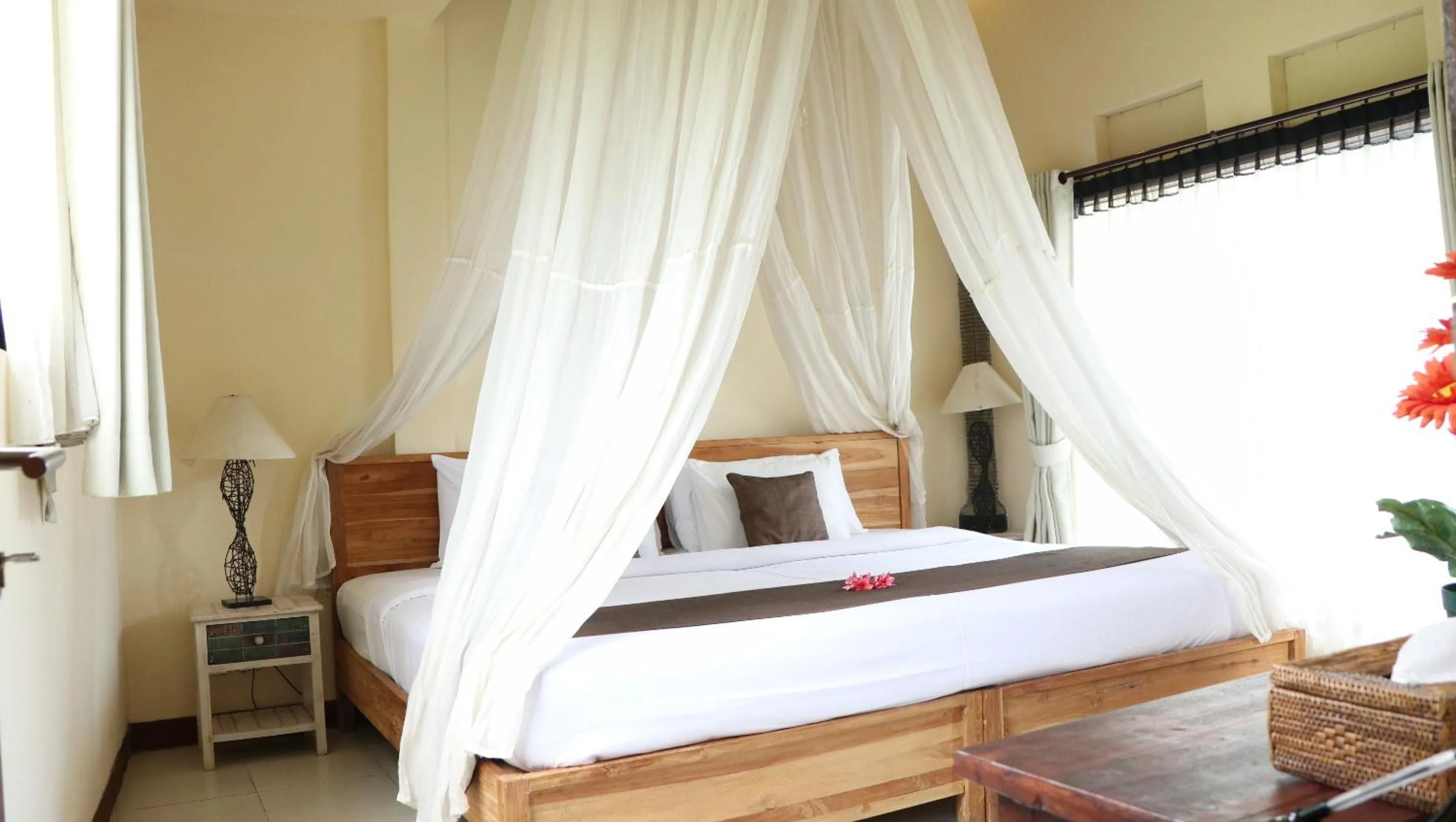 Bed in Villa JJ and Spa Ubud