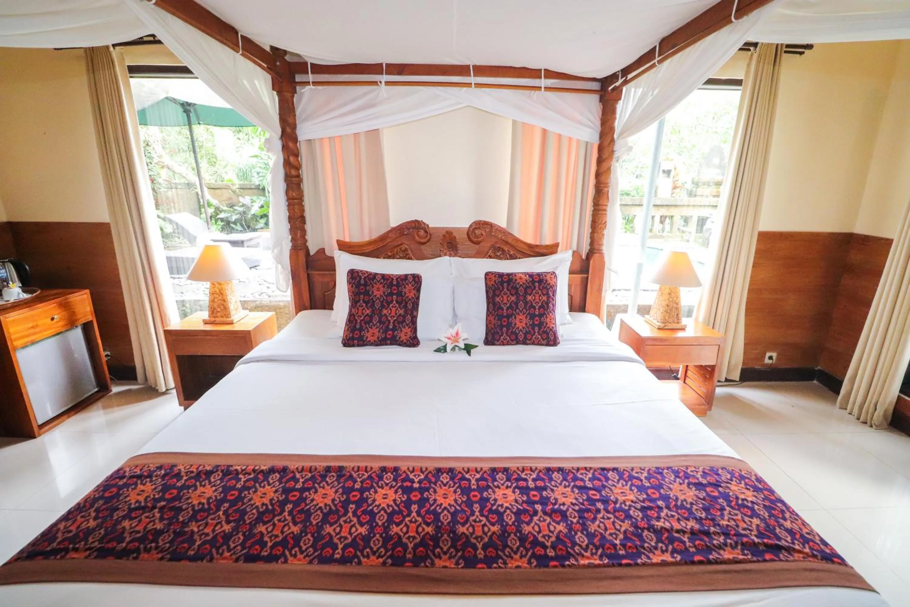 Bed in Villa JJ and Spa Ubud
