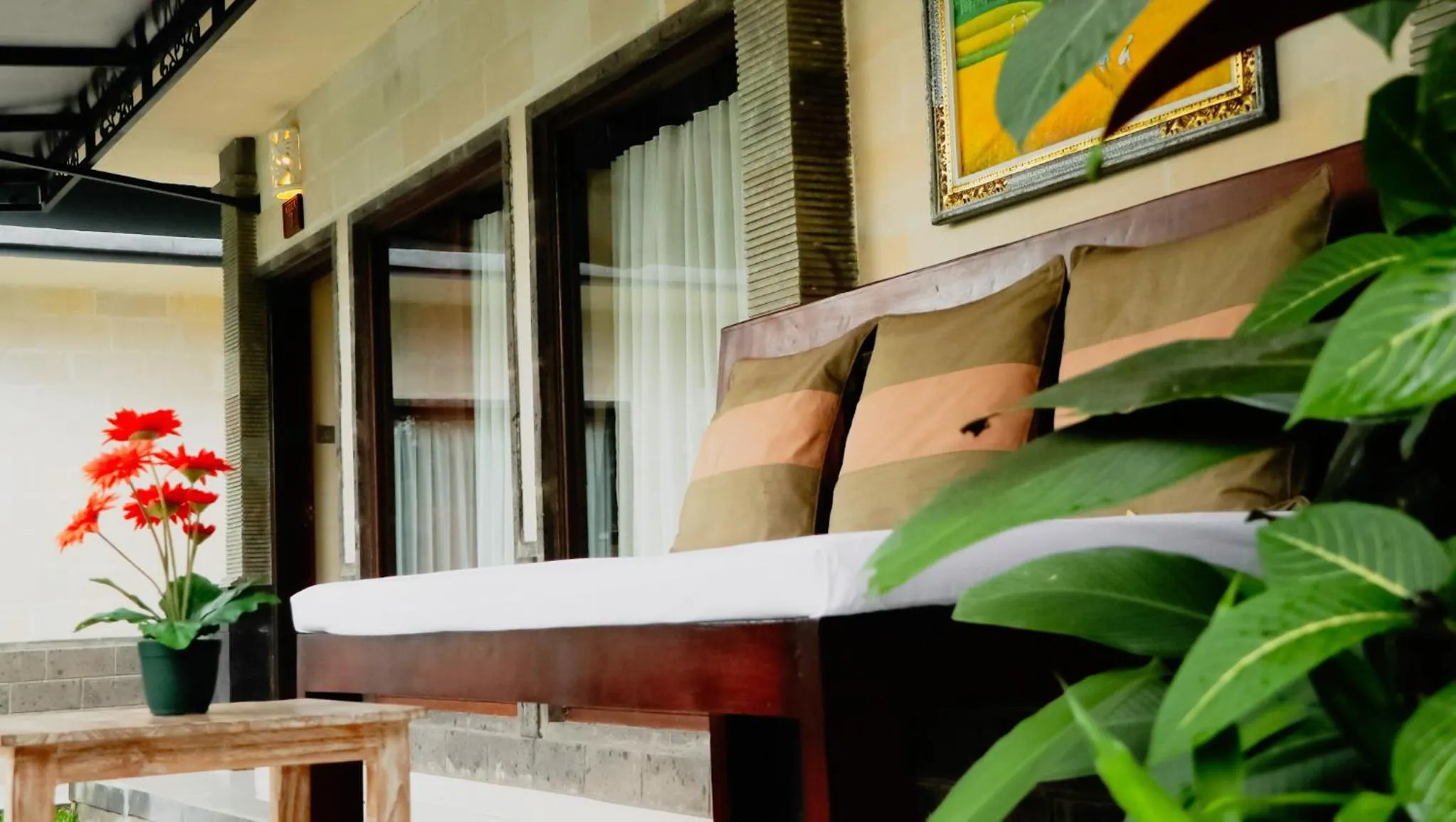 Balcony/Terrace, Bed in Villa JJ and Spa Ubud