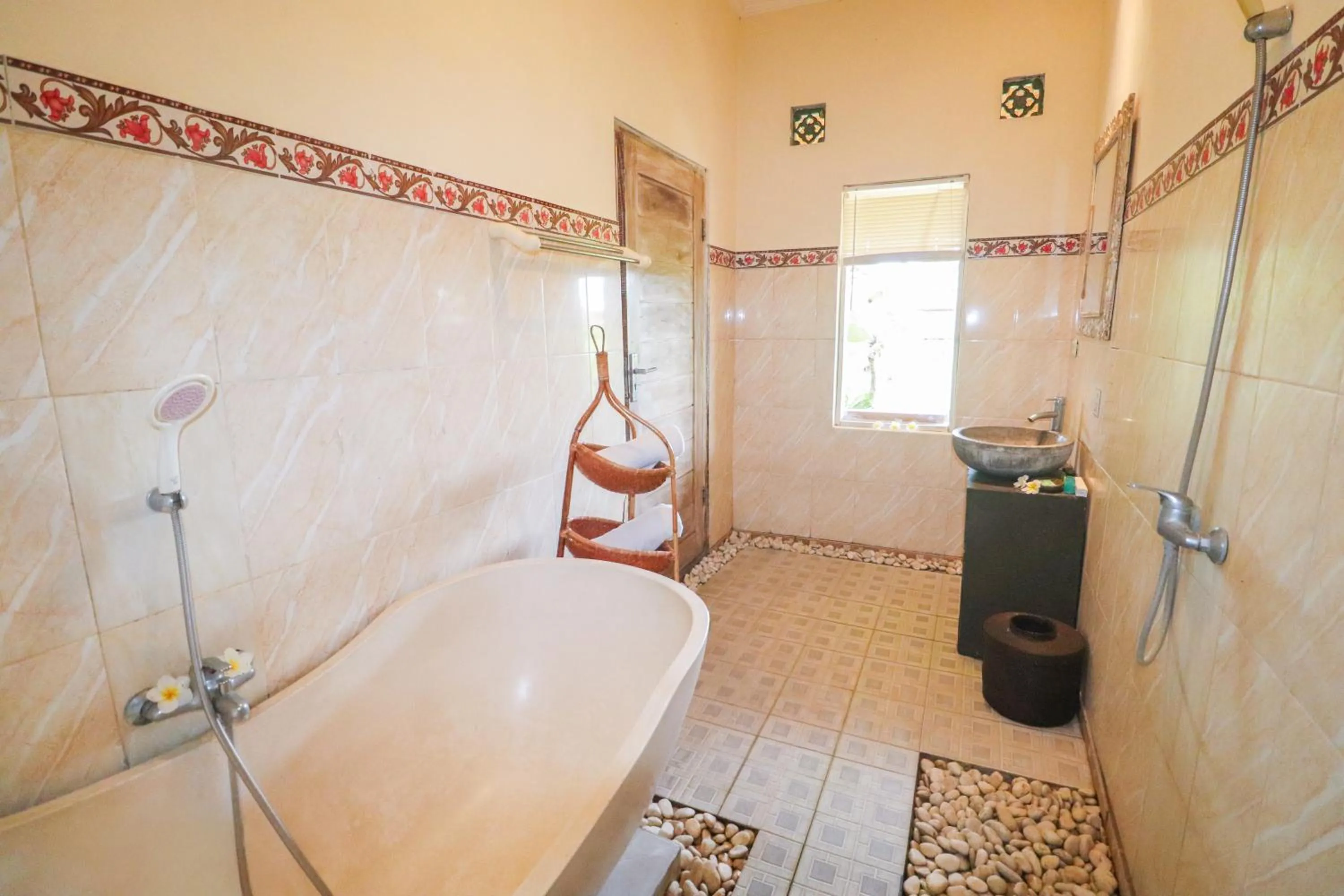 Shower in Villa JJ and Spa Ubud