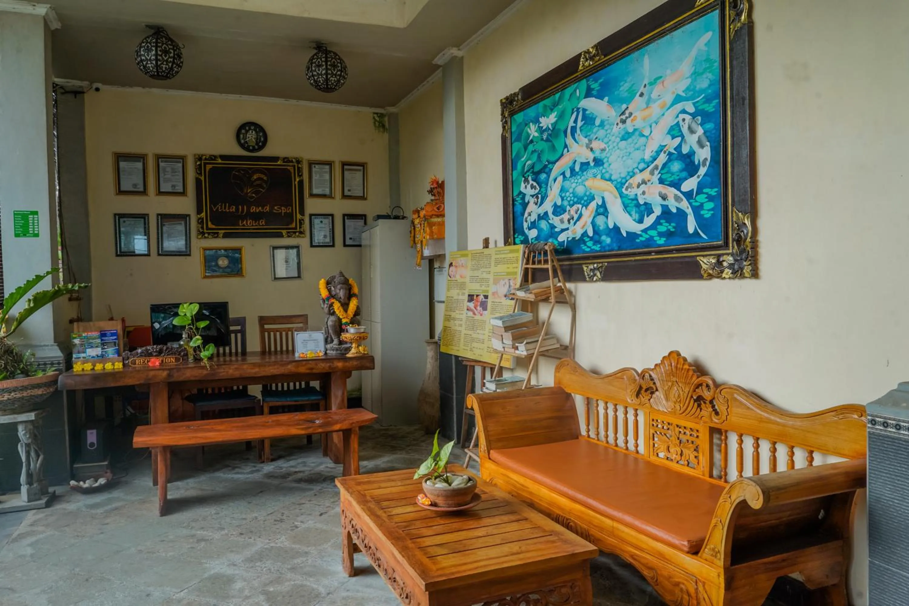 Lobby or reception in Villa JJ and Spa Ubud