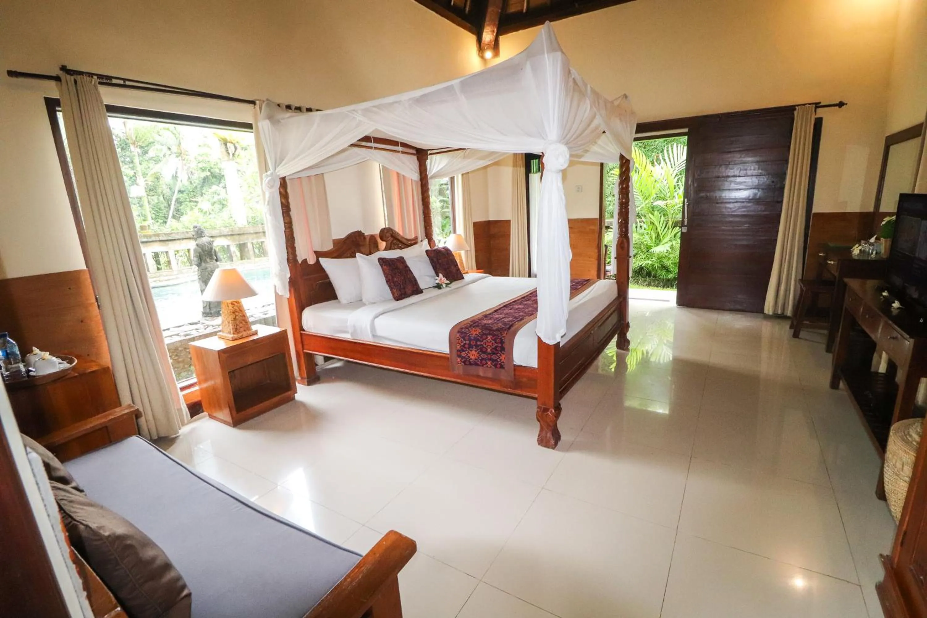 Bed in Villa JJ and Spa Ubud