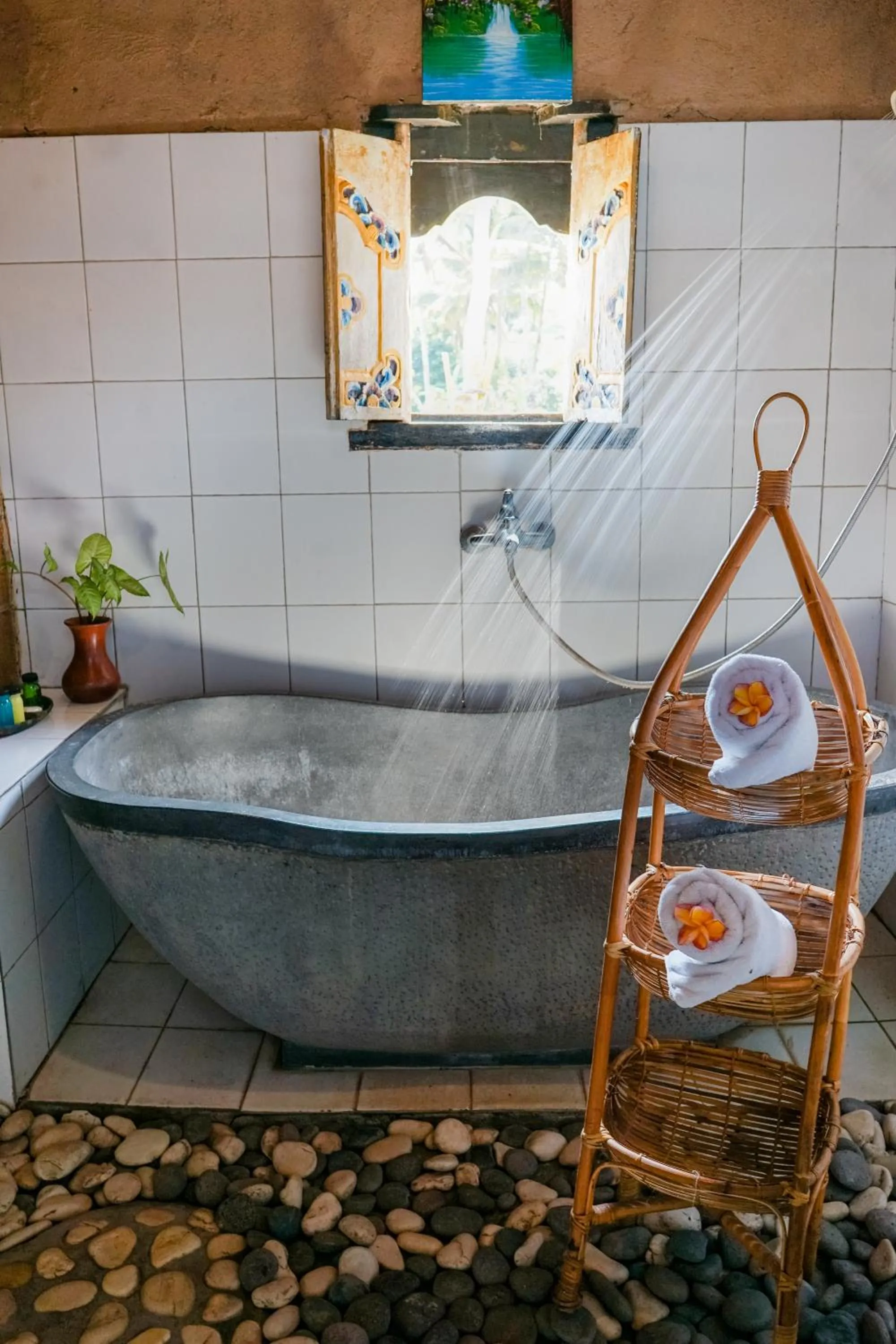 Hot Tub in Villa JJ and Spa Ubud