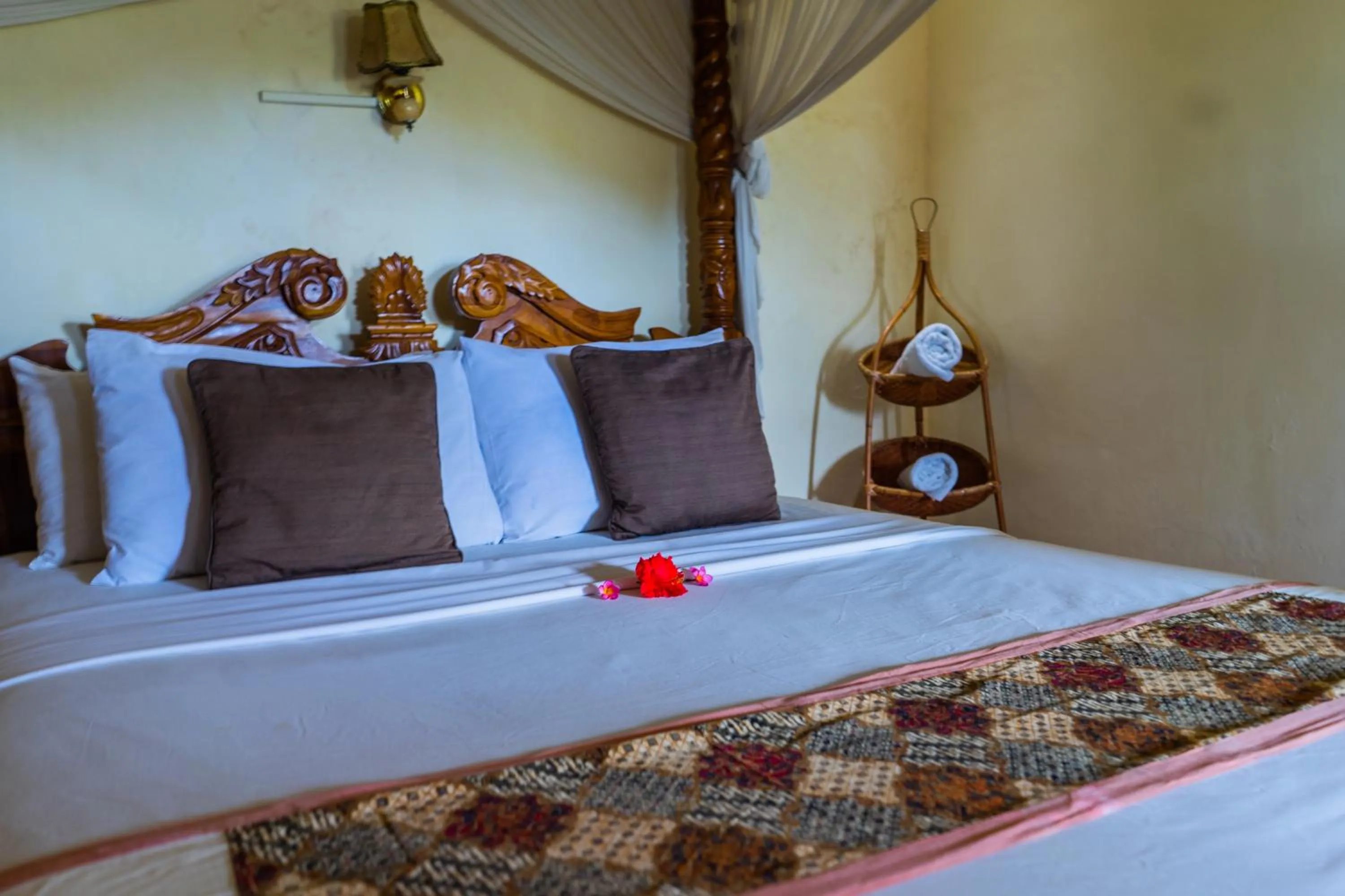 Bed in Villa JJ and Spa Ubud