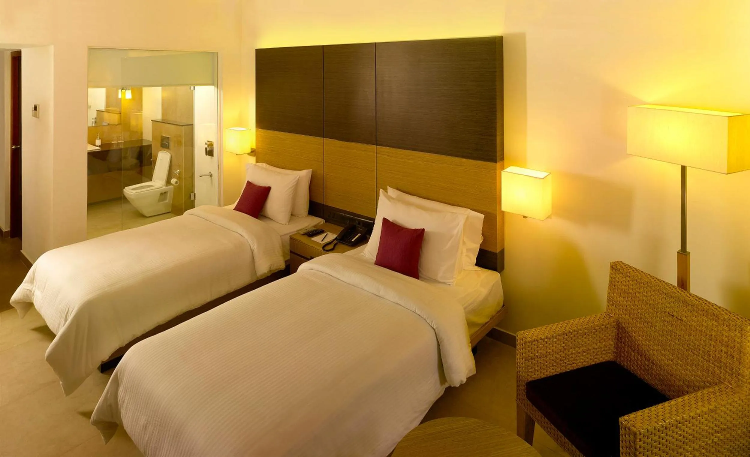 Bed in Poetree Thekkady