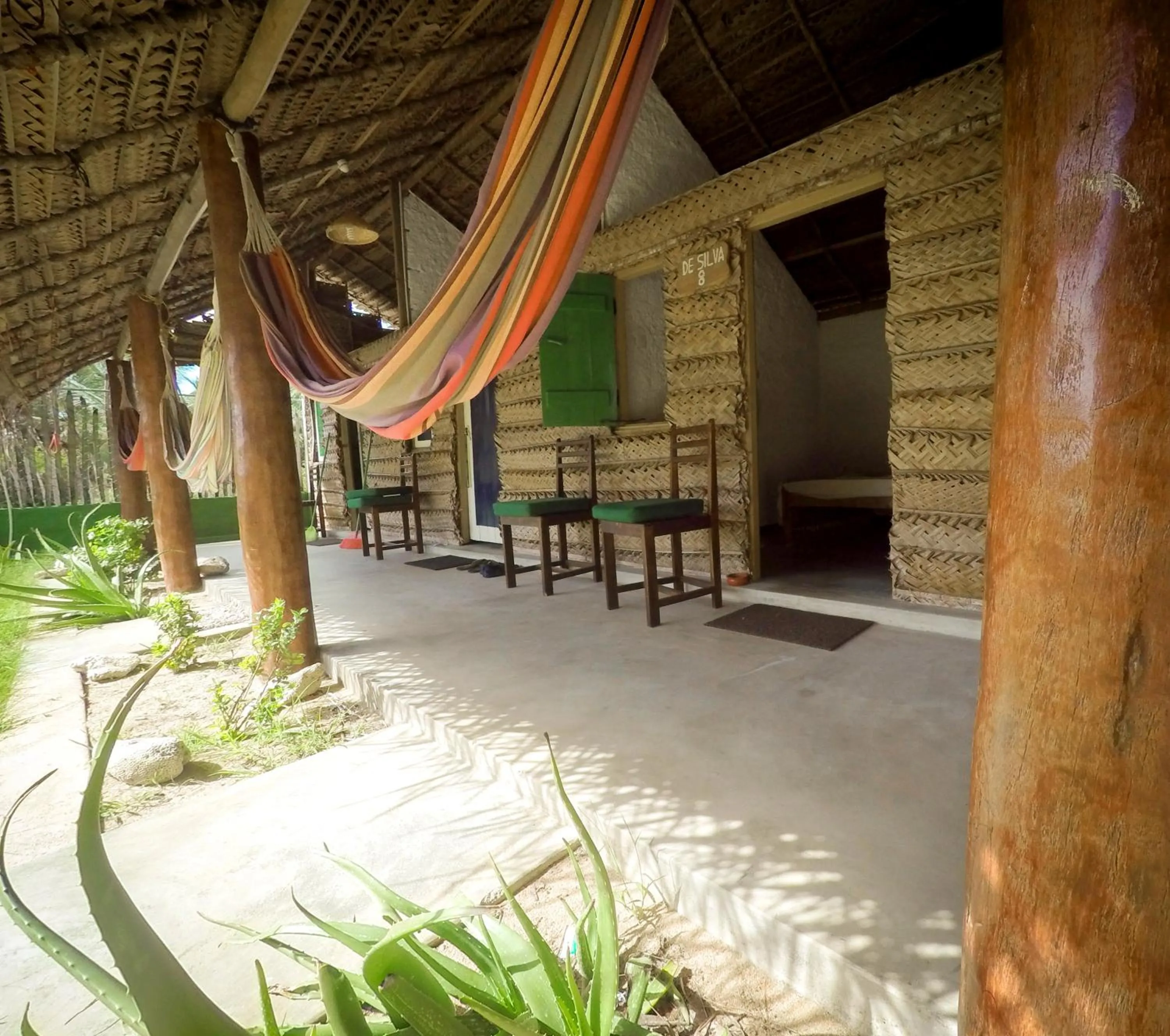 Patio in De Silva Wind Resort Kalpitiya - Kitesurfing School Sri Lanka