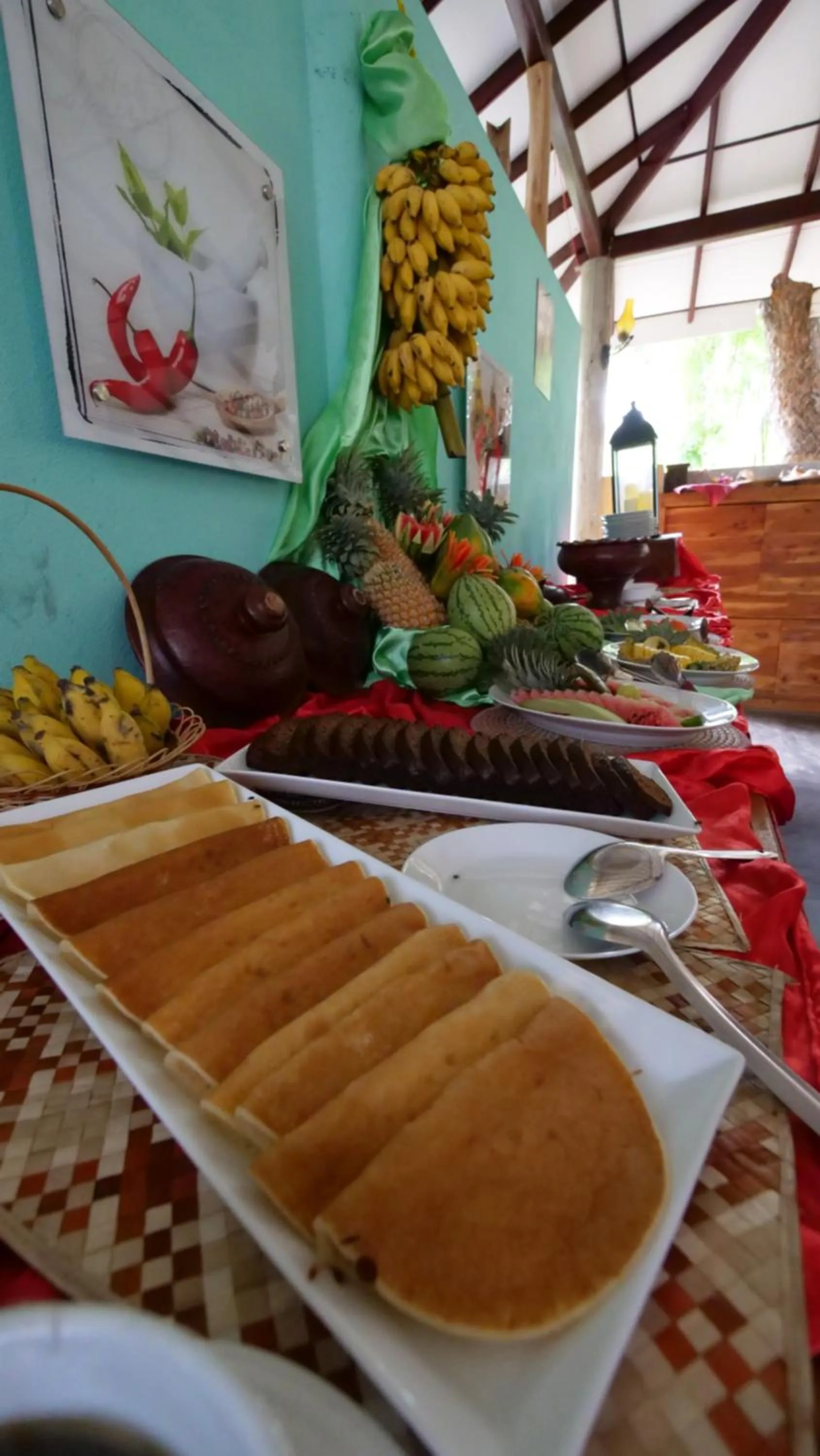 Restaurant/places to eat in De Silva Wind Resort Kalpitiya - Kitesurfing School Sri Lanka