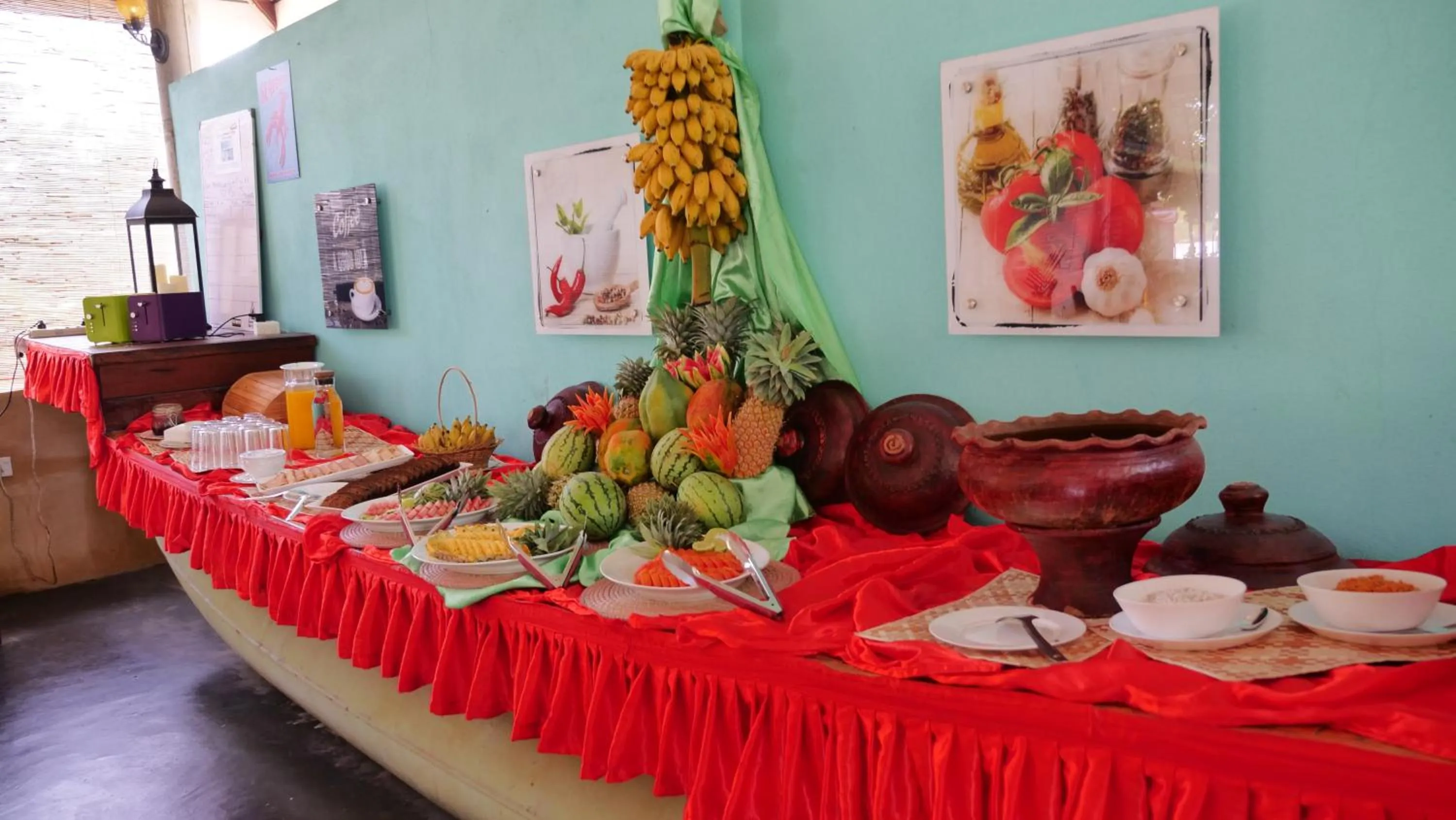 Restaurant/places to eat in De Silva Wind Resort Kalpitiya - Kitesurfing School Sri Lanka