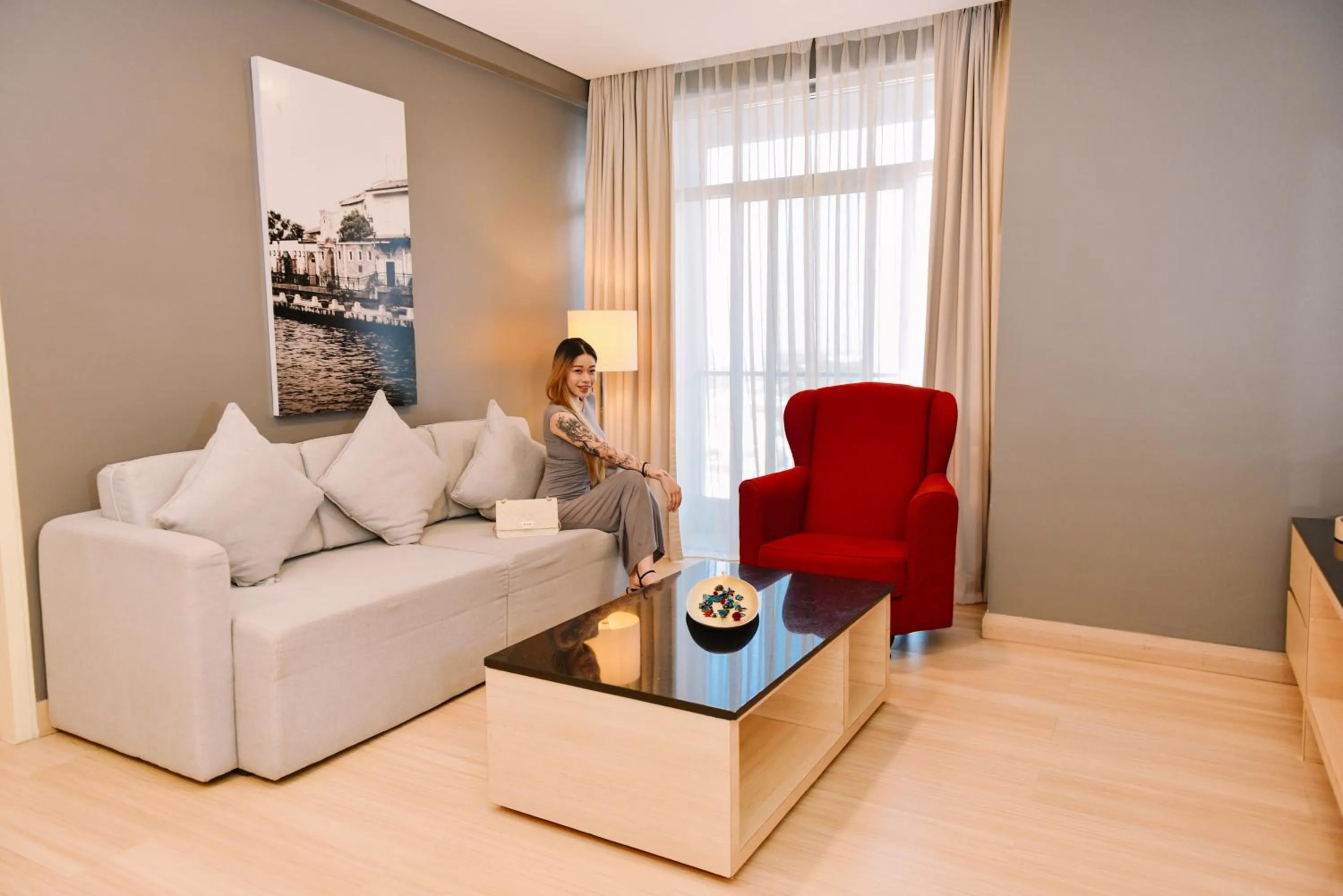 Living room in ASIA MELAKA HOTEL managed by The Straits Hotel & Suites 马六甲亚逸酒店