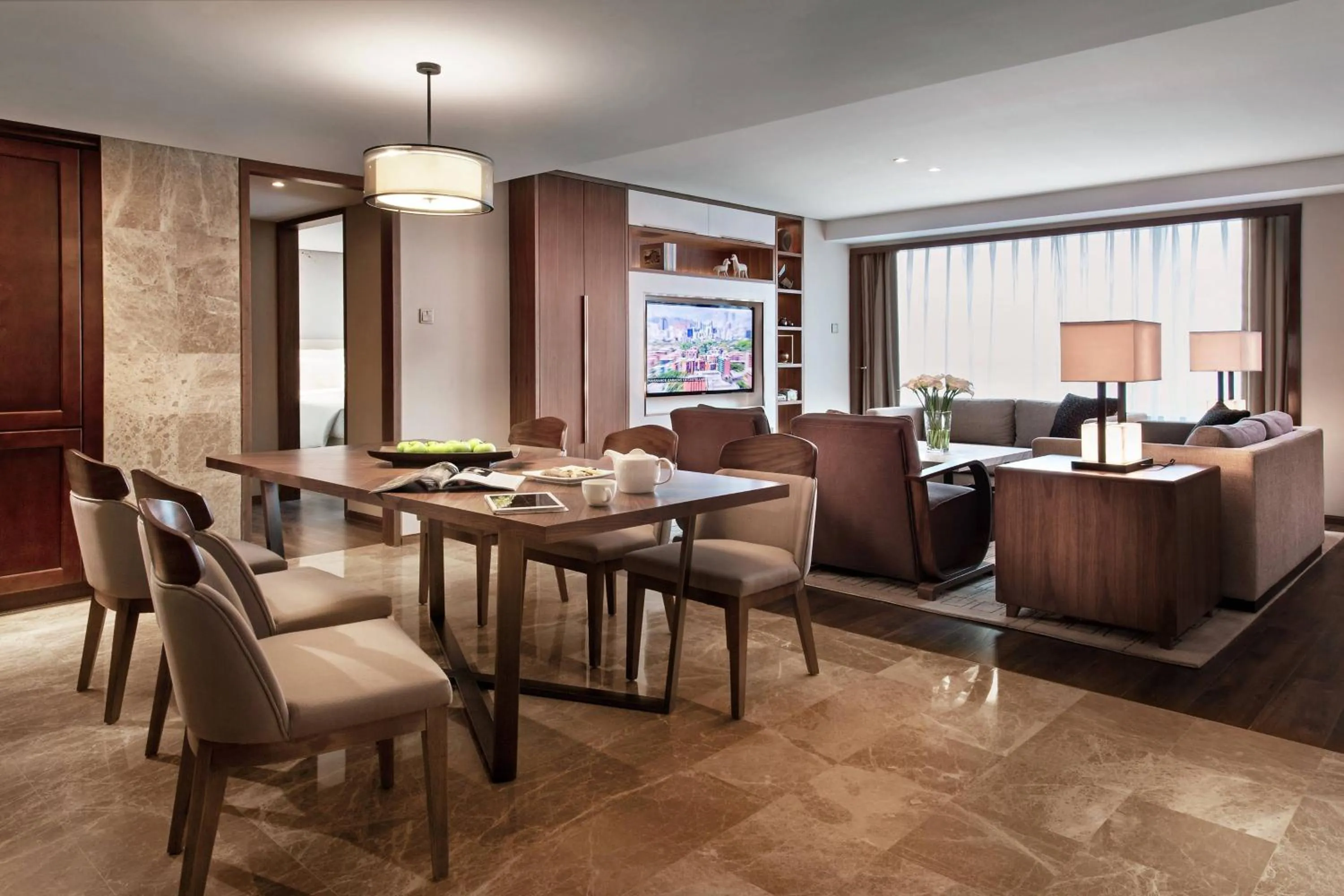 Bedroom in Marriott Executive Apartments Tianjin TEDA