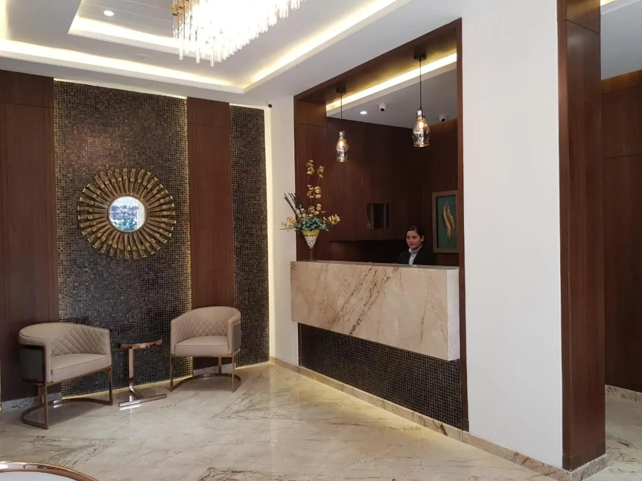 Lobby or reception in Shourya Residency