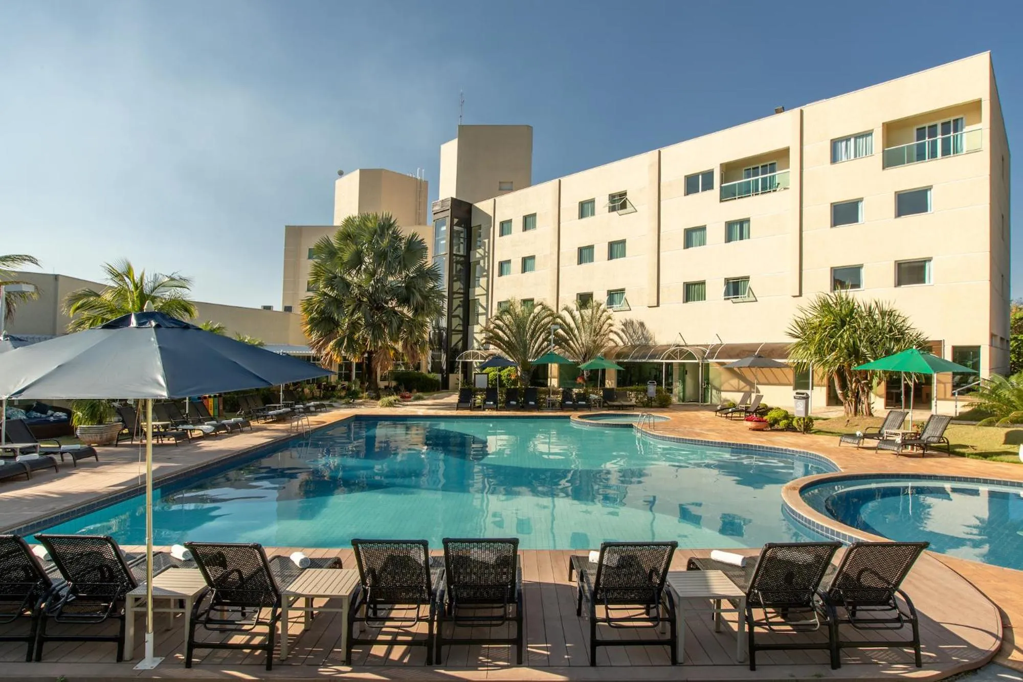 Pool view in Vinhedo Plaza Hotel