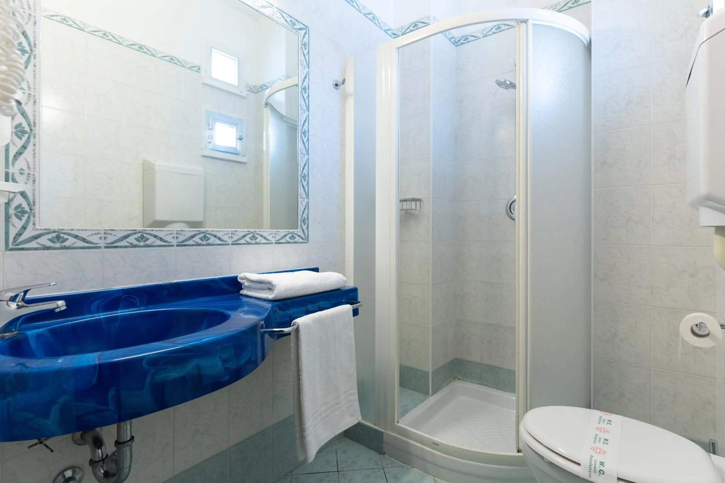 Shower in Hotel Concord