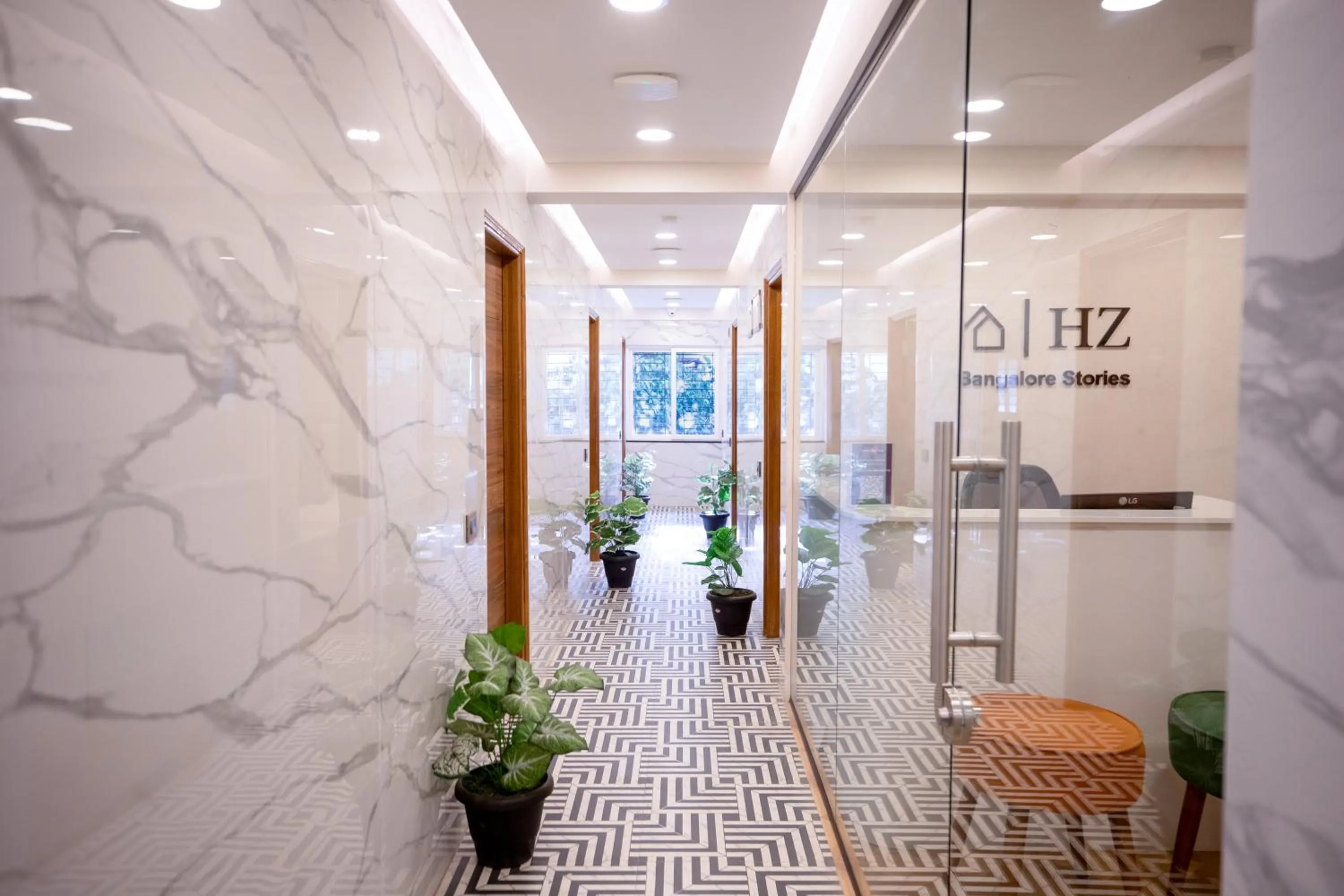 Lobby or reception in HZ Bangalore Stories