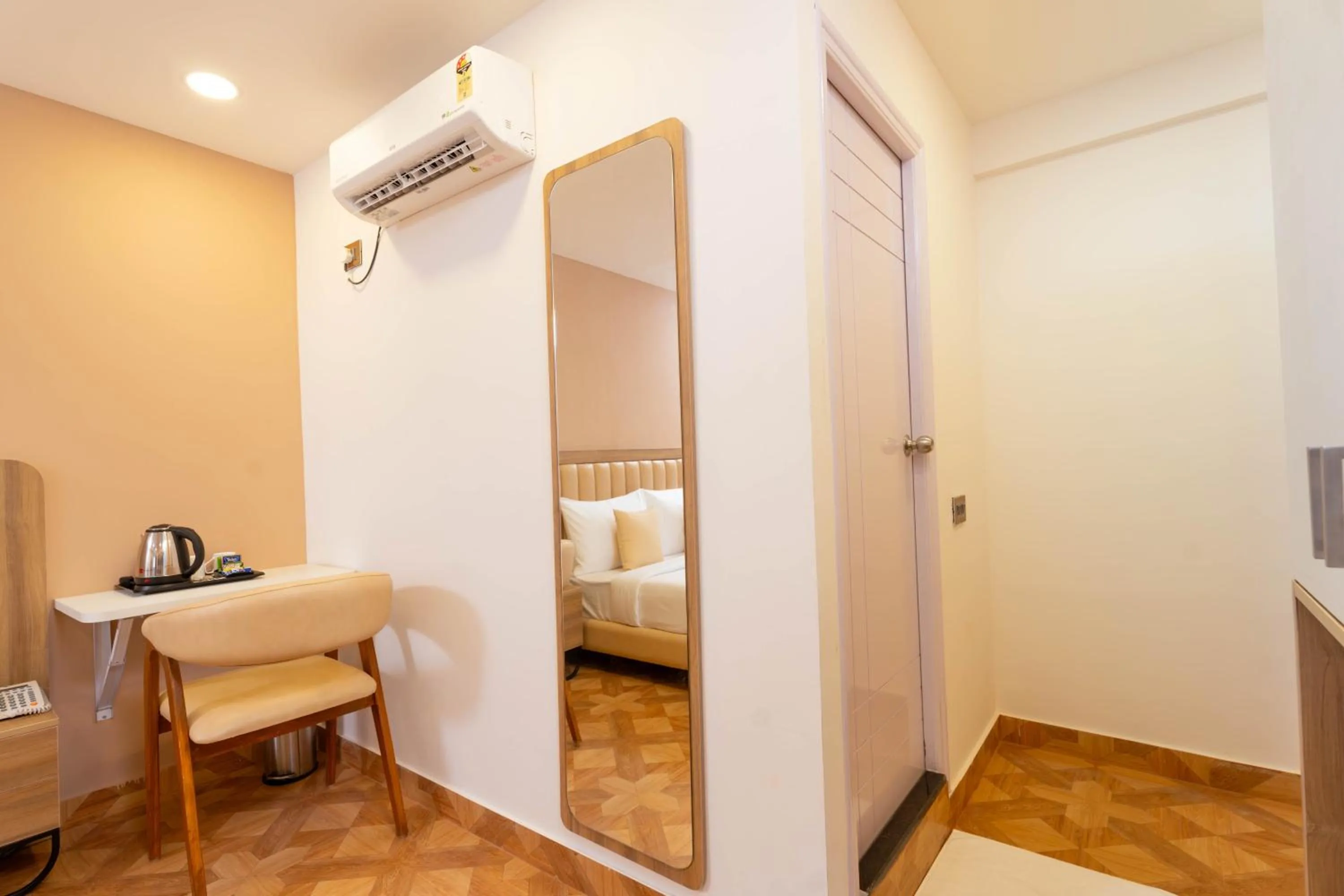 Living room, Bed in HZ Bangalore Stories