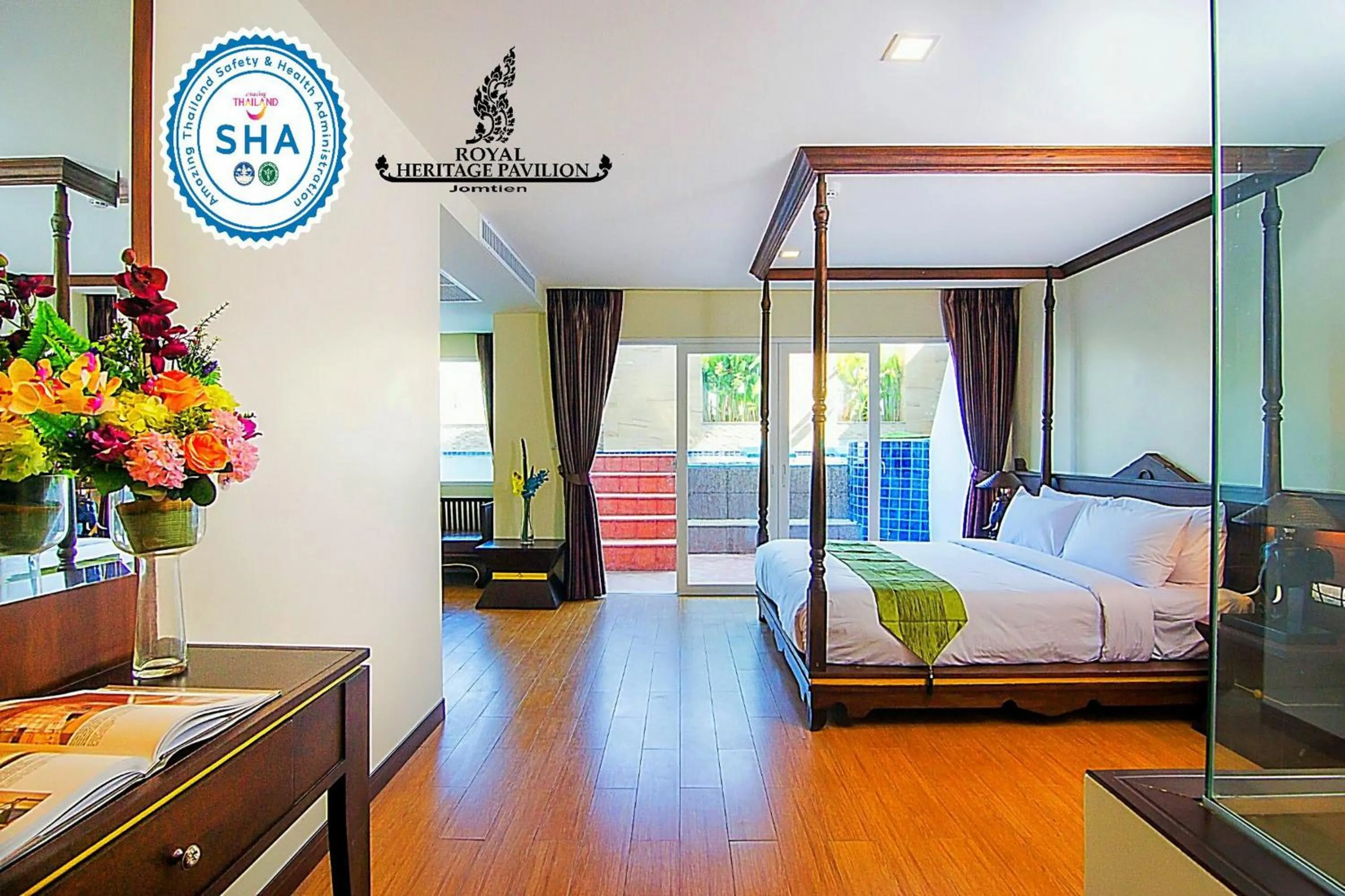 Bed in Royal Heritage Pavilion, Jomtien