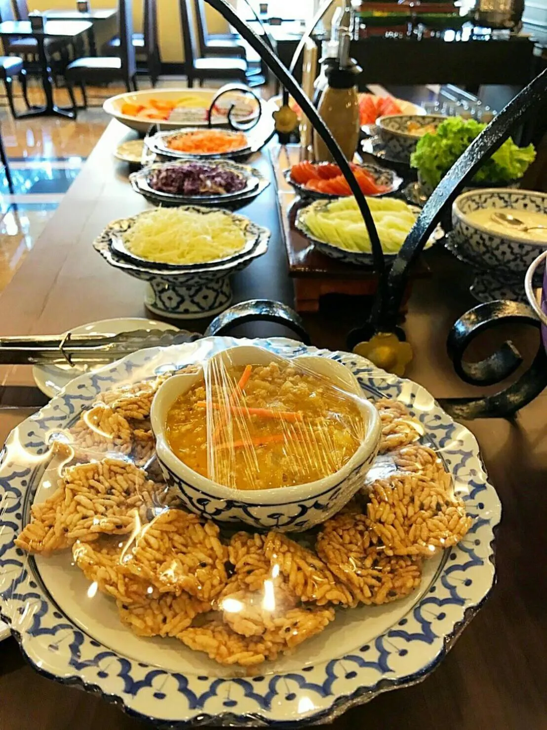 Buffet breakfast in Royal Heritage Pavilion, Jomtien