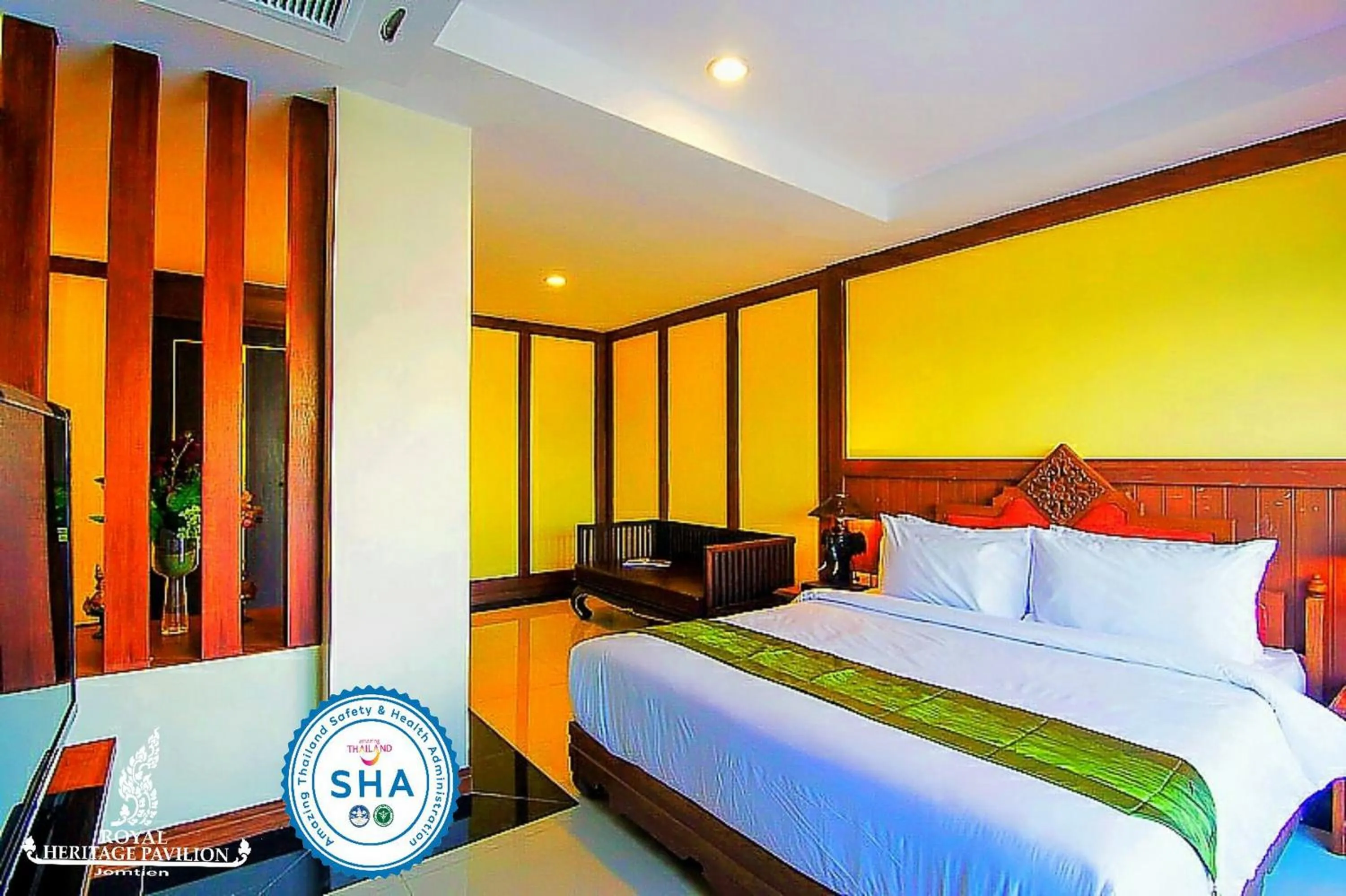 Bed in Royal Heritage Pavilion, Jomtien