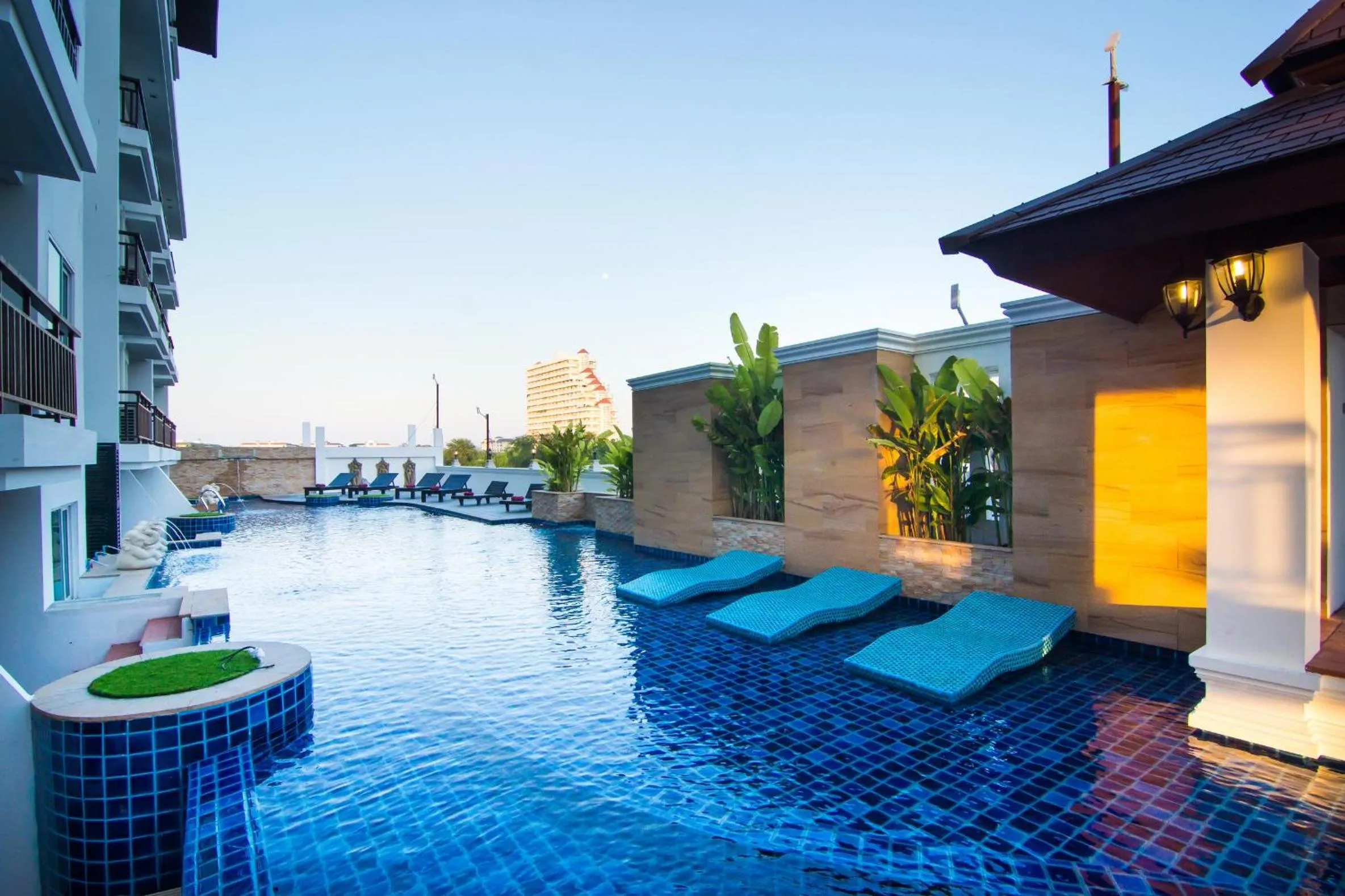 Swimming pool in Royal Heritage Pavilion, Jomtien