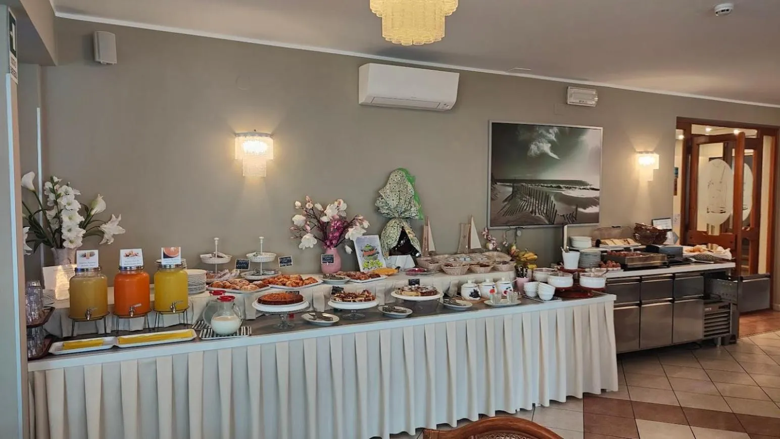 Buffet breakfast in Hotel Capri