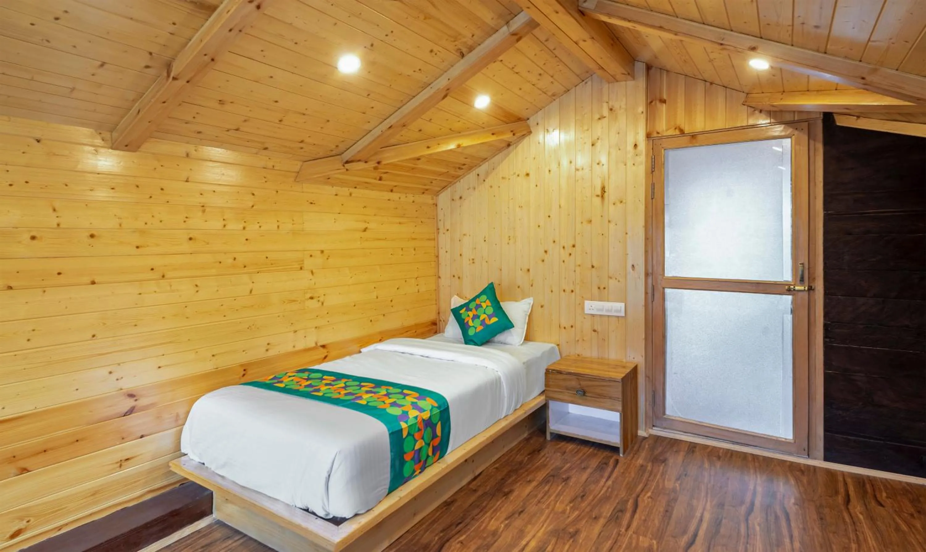 Bedroom, Bed in Treebo M R Villa
