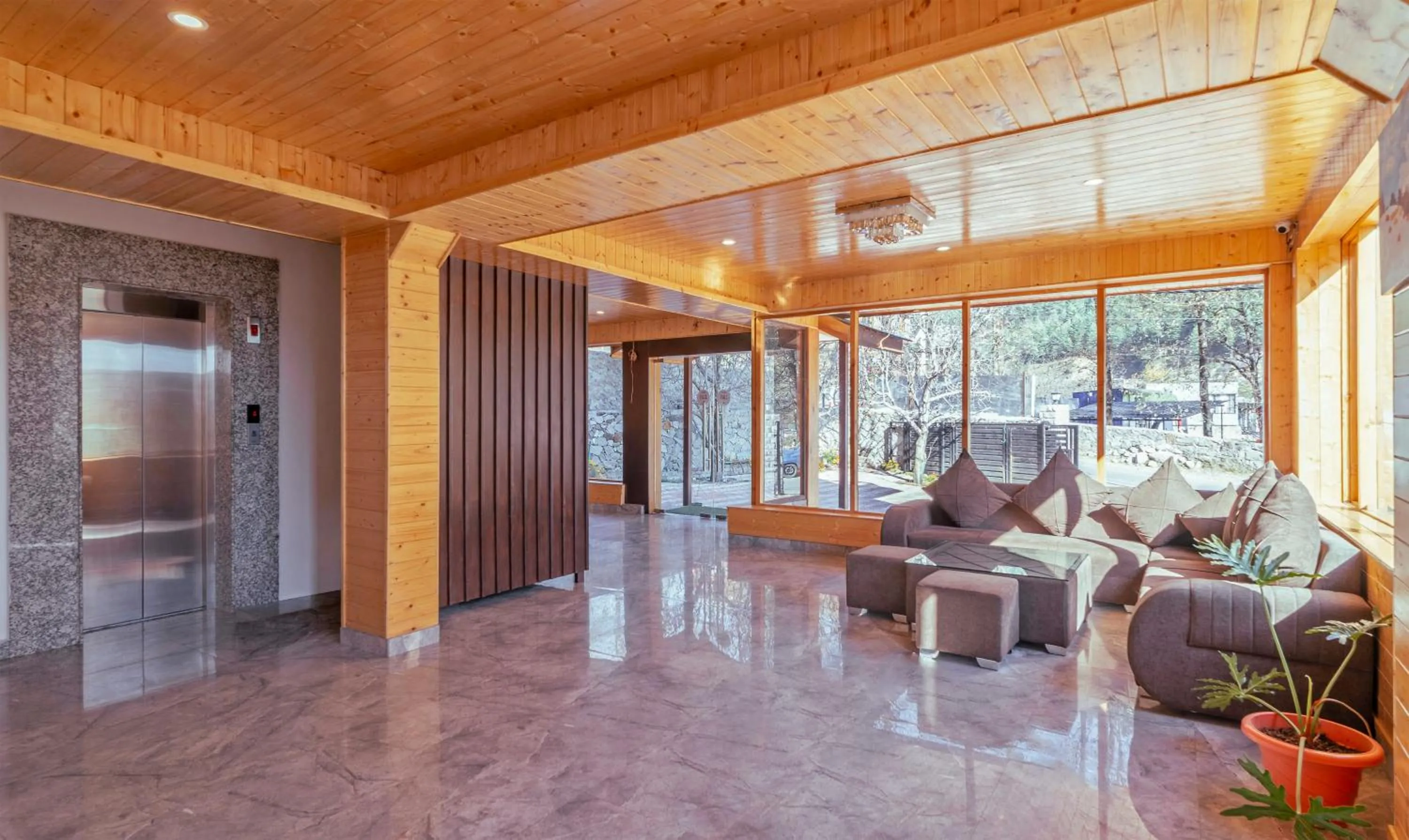 Seating area in Treebo M R Villa
