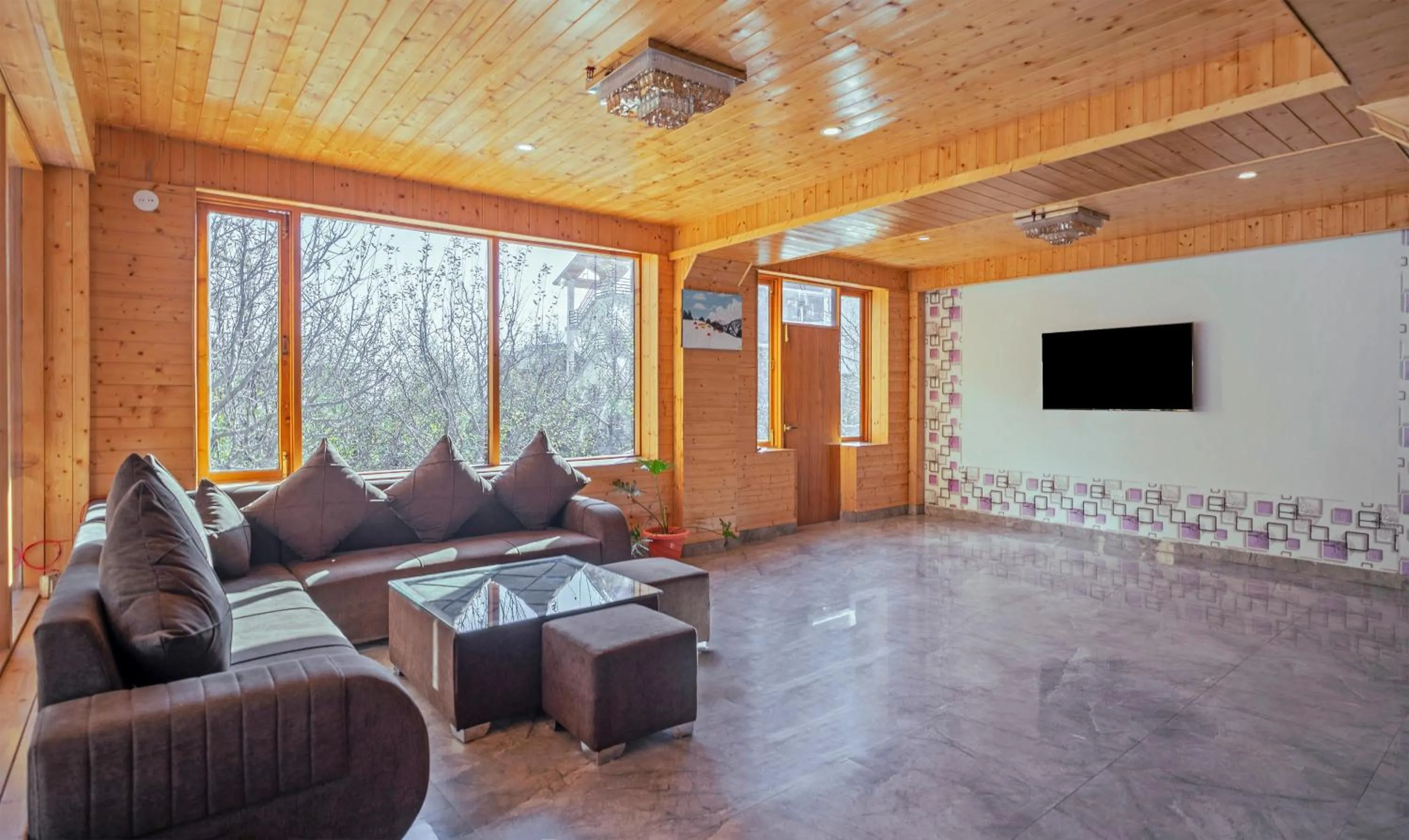Seating area in Treebo M R Villa