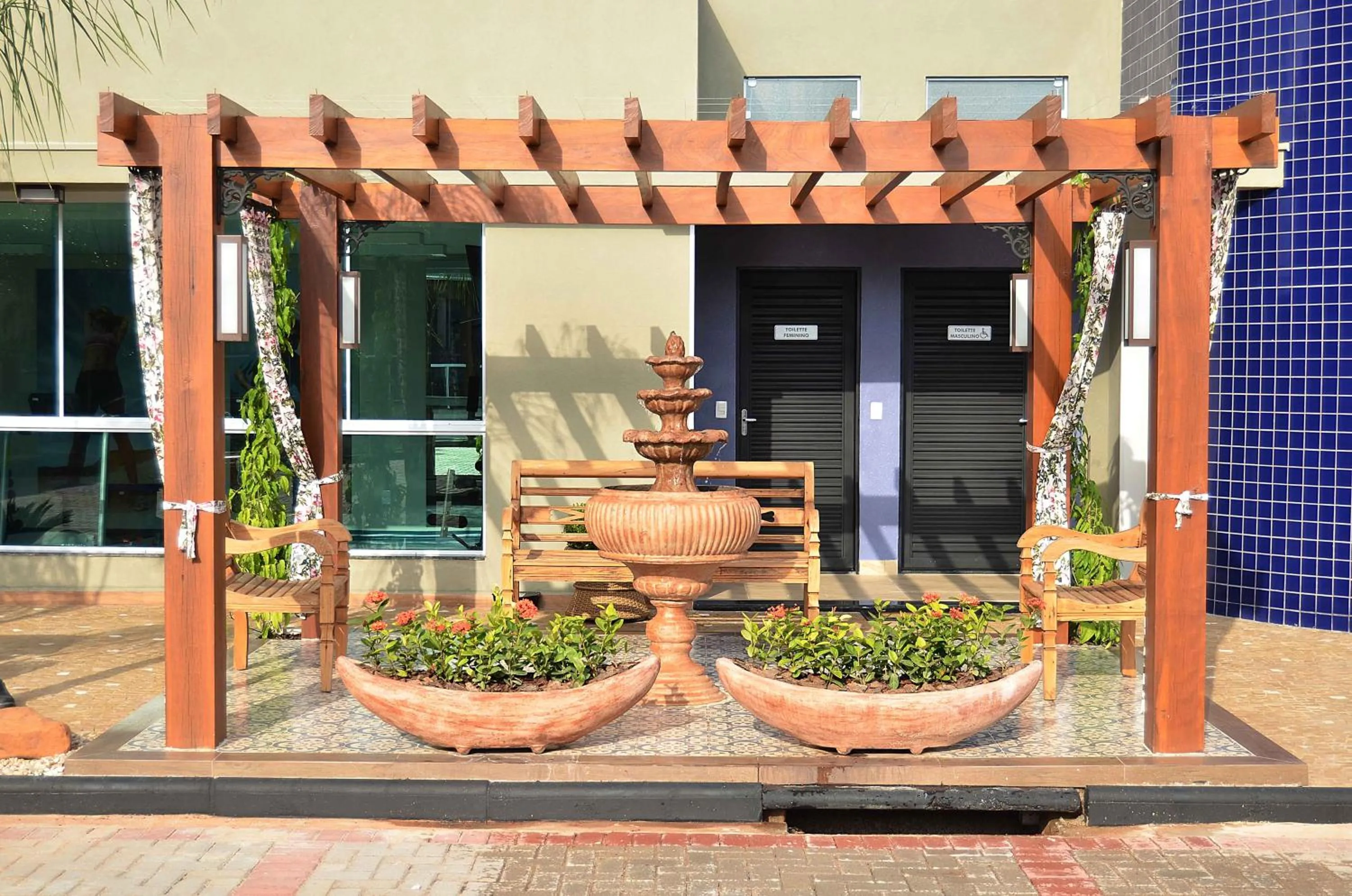 Patio in Hotel Matão By Mercure
