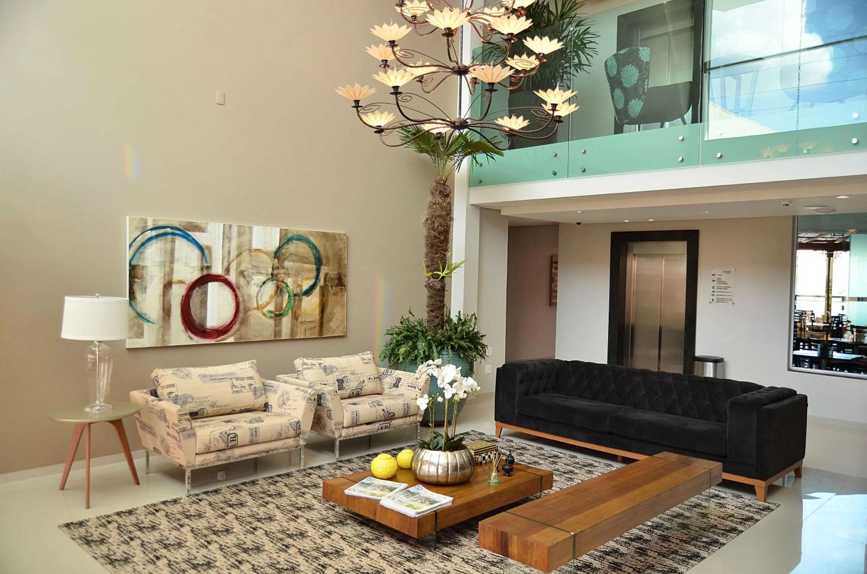 Lobby or reception in Hotel Matão By Mercure